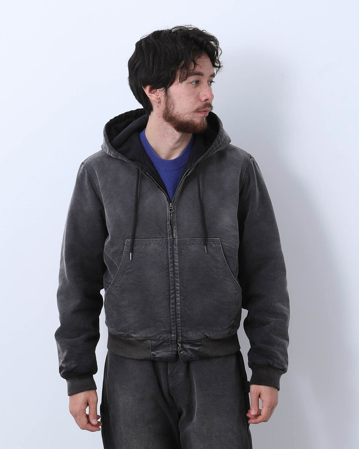 PRODUCT DYED ORGANIC COTTON DUCK SHORT ZIP PARKA