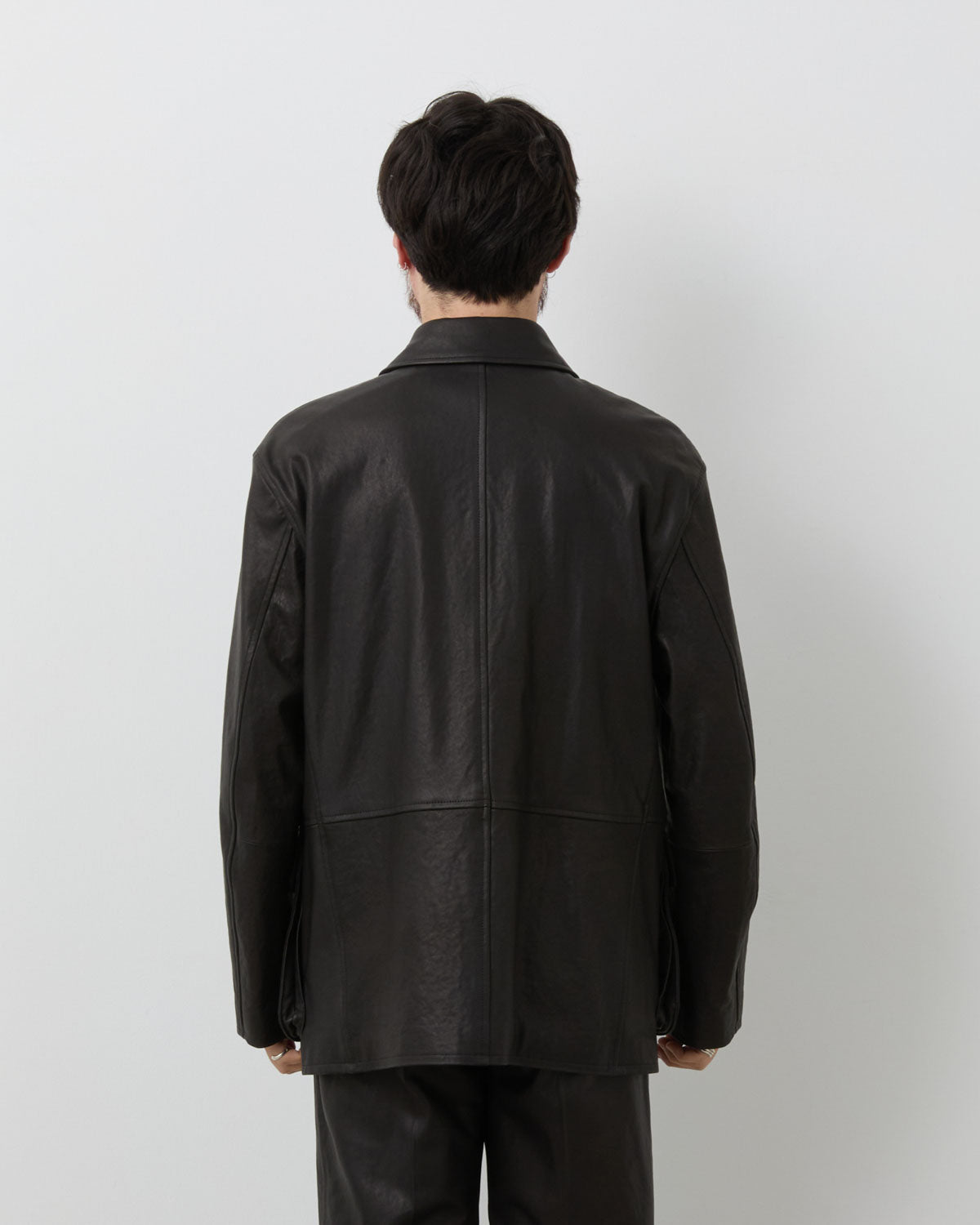 TEXTURED LAMB LEATHER BLOUSON