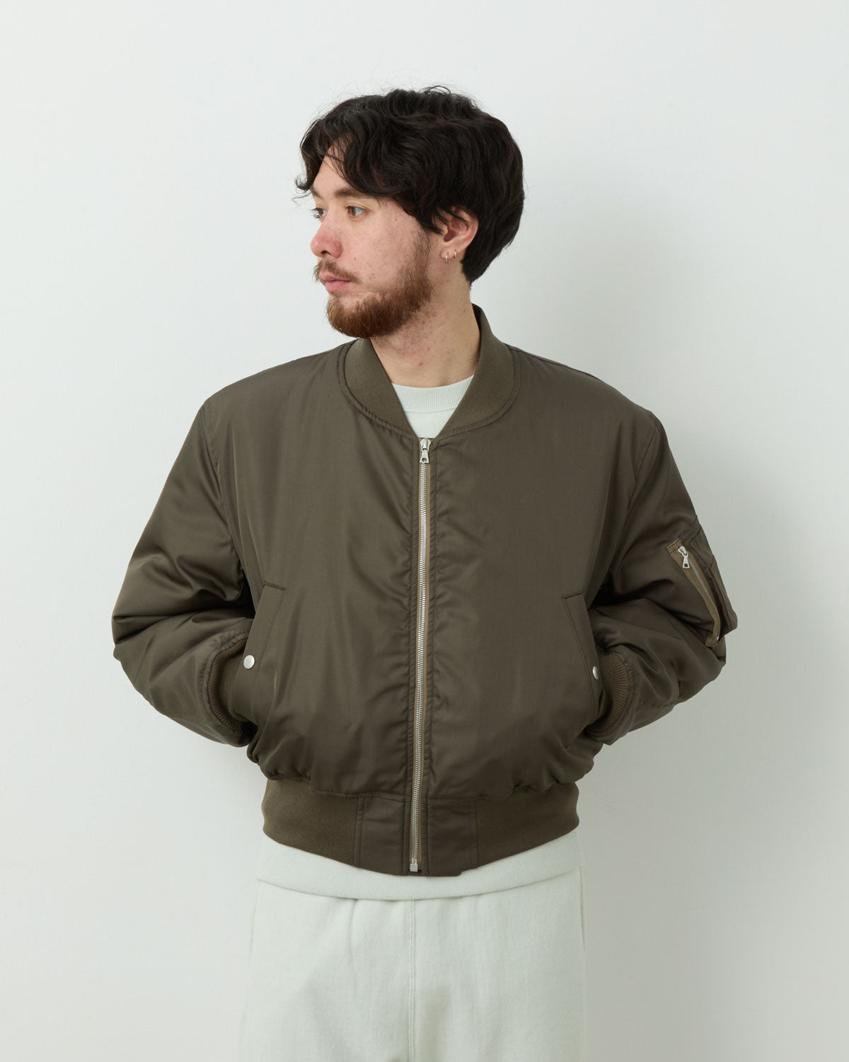 HIGH DENSITY SILK TWILL FLIGHT BLOUSON