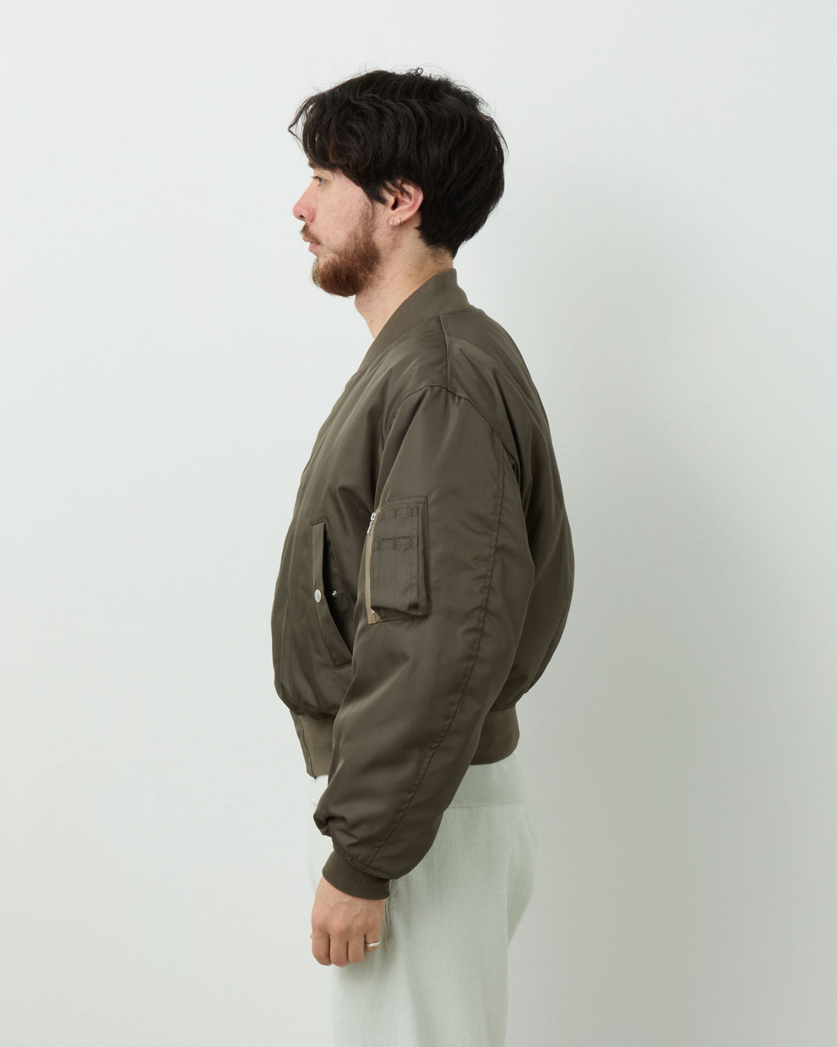 HIGH DENSITY SILK TWILL FLIGHT BLOUSON