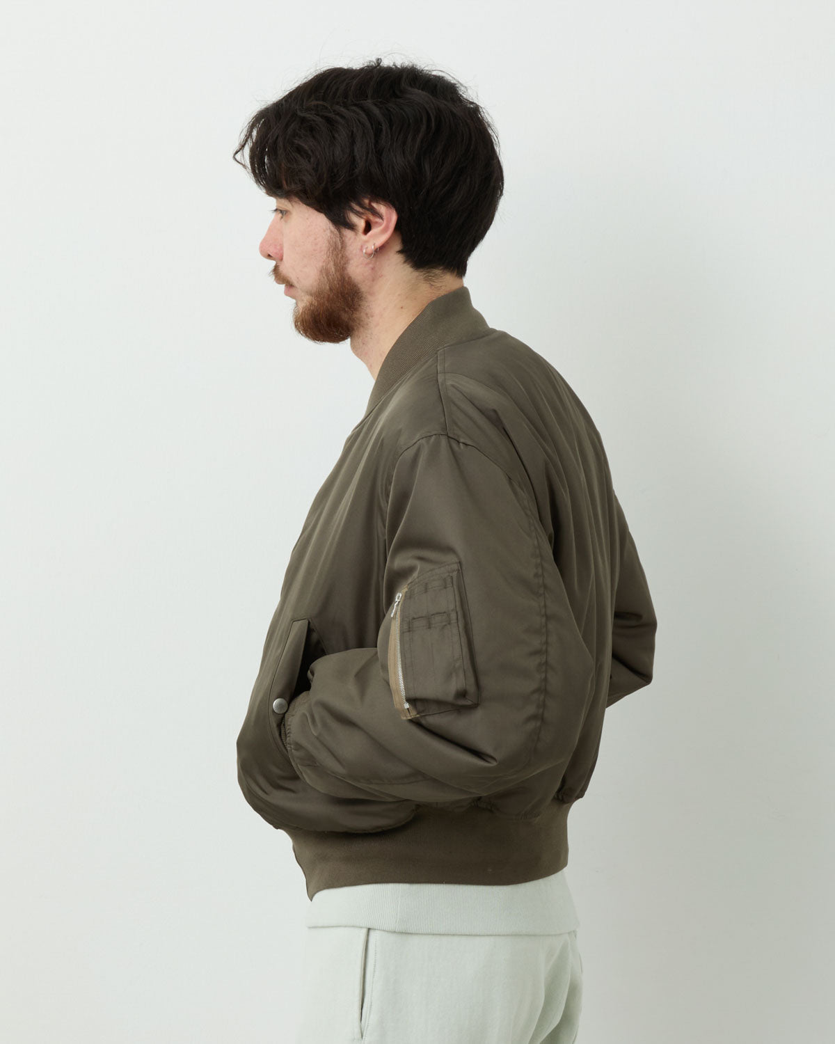 HIGH DENSITY SILK TWILL FLIGHT BLOUSON