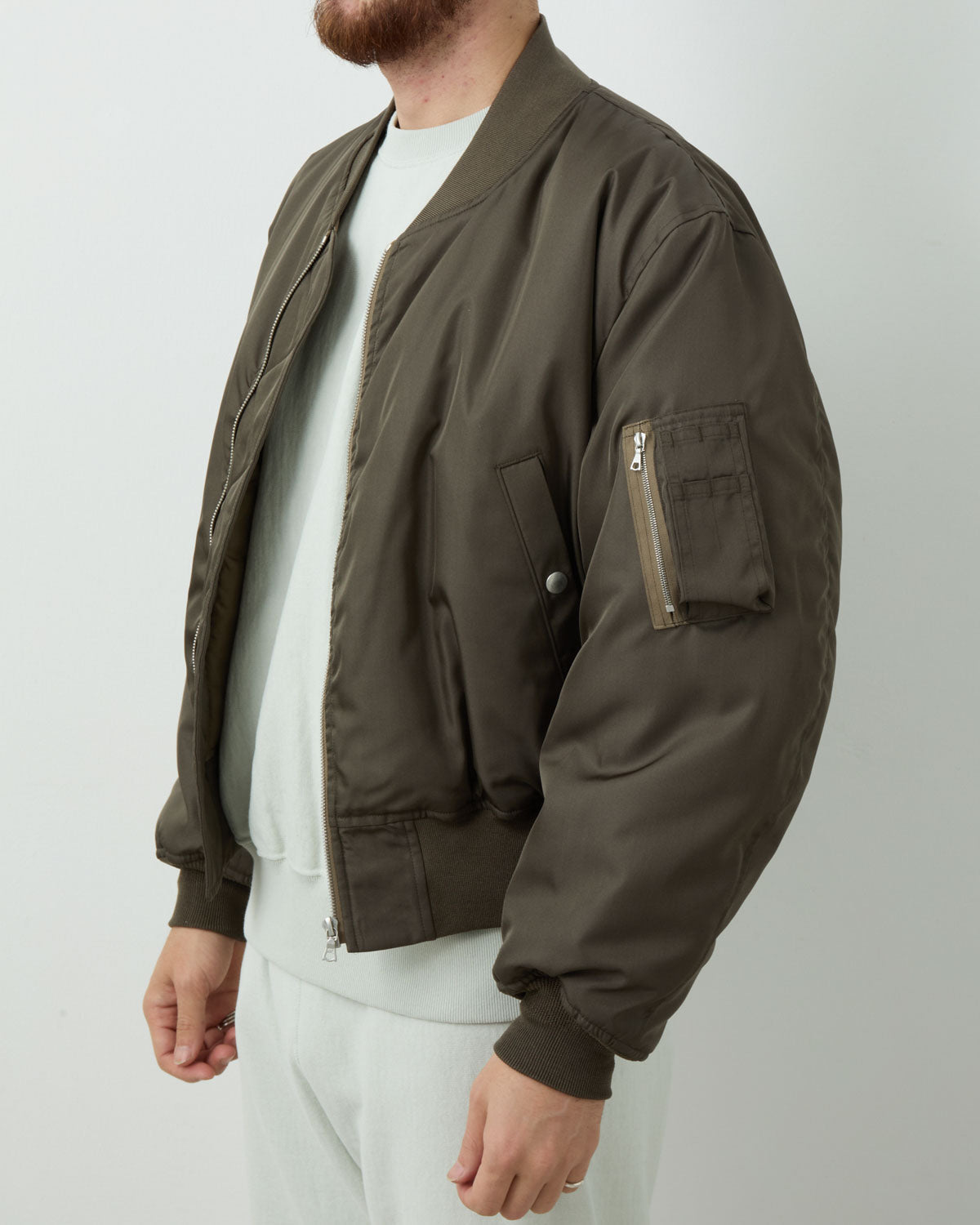HIGH DENSITY SILK TWILL FLIGHT BLOUSON
