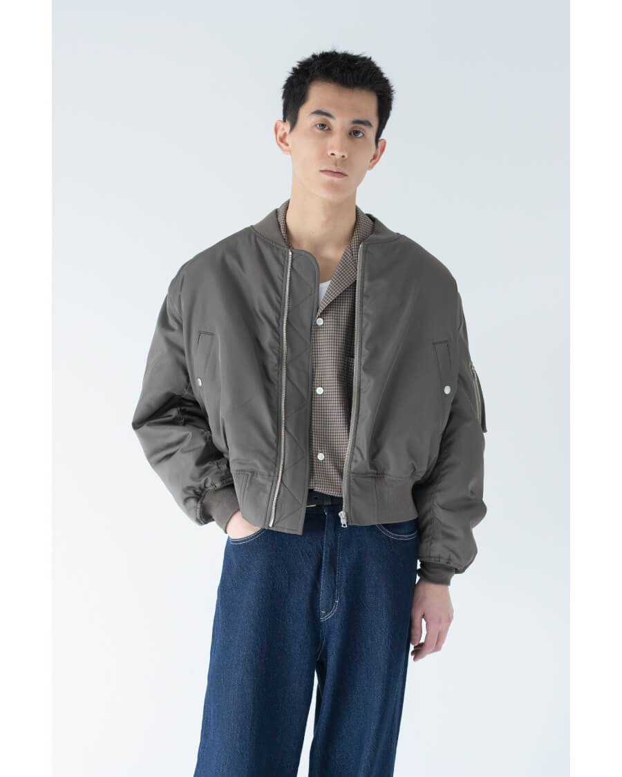 HIGH DENSITY SILK TWILL FLIGHT BLOUSON