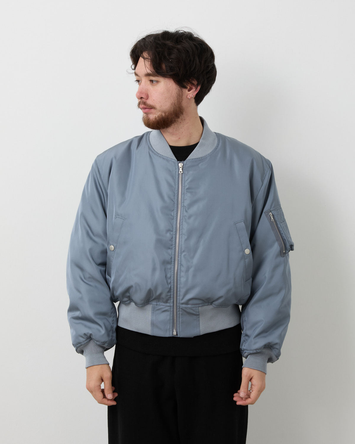 HIGH DENSITY SILK TWILL FLIGHT BLOUSON