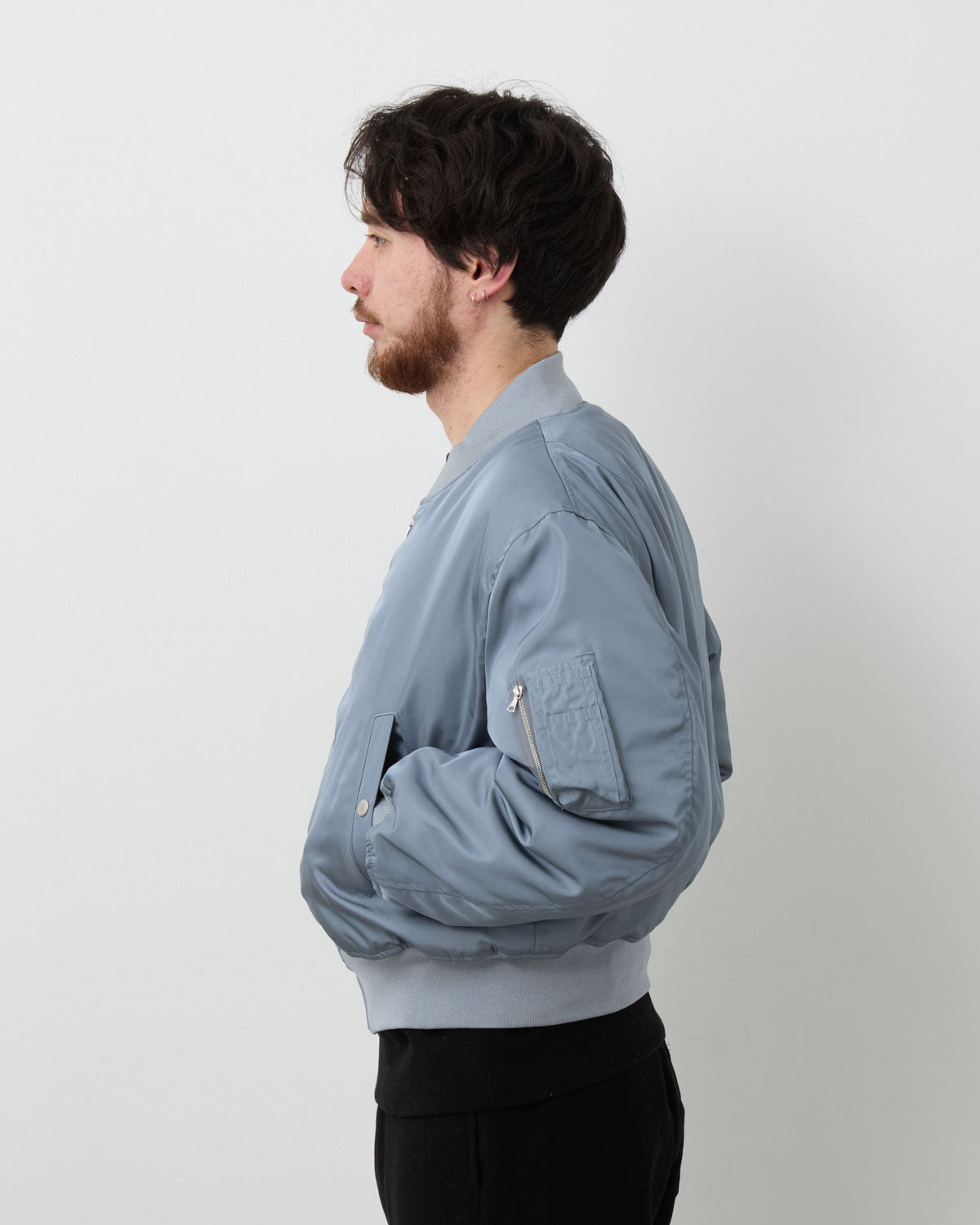 HIGH DENSITY SILK TWILL FLIGHT BLOUSON