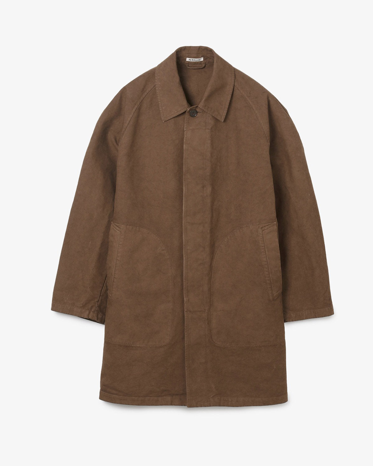 GARMENT-DYED ORGANIC COTTON HEAVY TWILL SHORT COAT