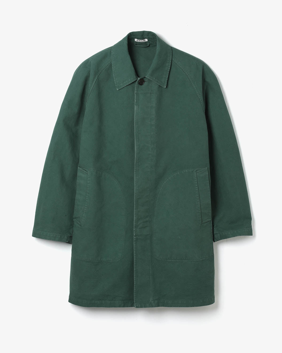 GARMENT-DYED ORGANIC COTTON HEAVY TWILL SHORT COAT