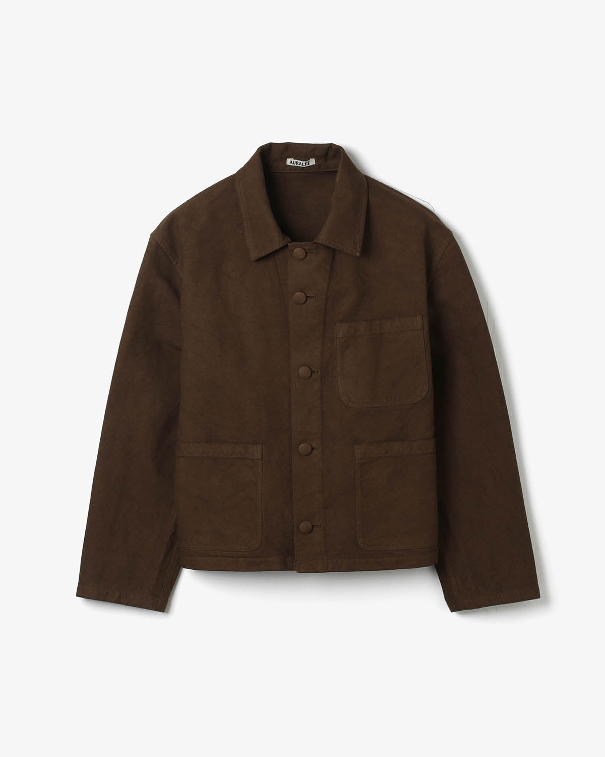 GARMENT-DYED ORGANIC COTTON HEAVY TWILL SHORT WORK JACKET