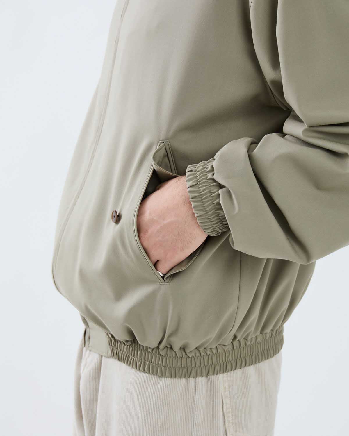 ULTRA FINE TROPICAL WOOL ZIP BLOUSON