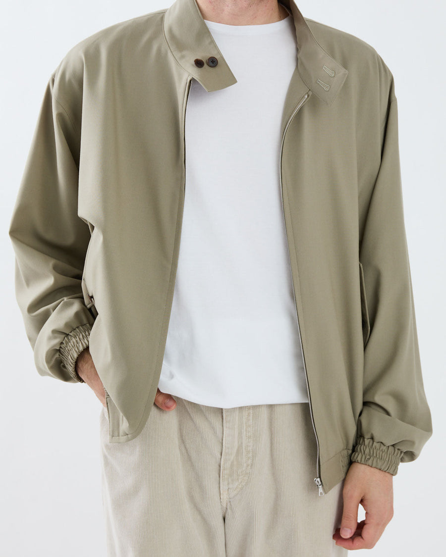 ULTRA FINE TROPICAL WOOL ZIP BLOUSON – COVERCHORD