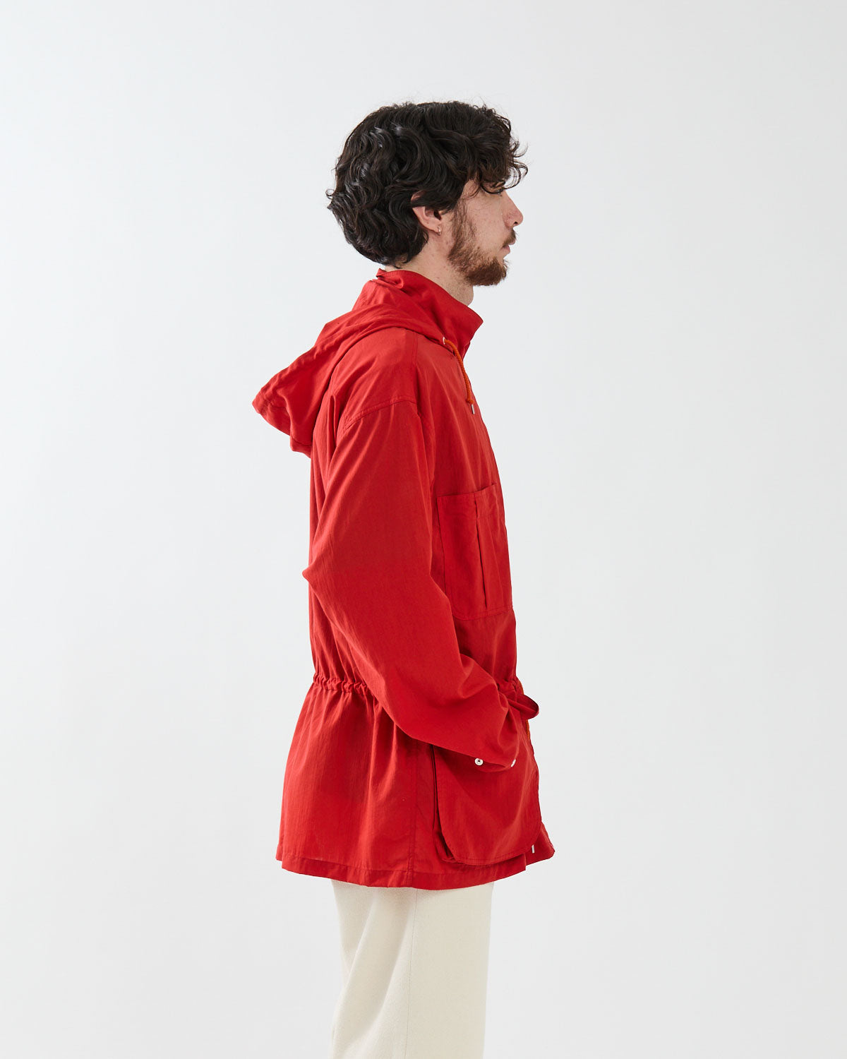 SUPER FINE COTTON LAWN HOODED BLOUSON