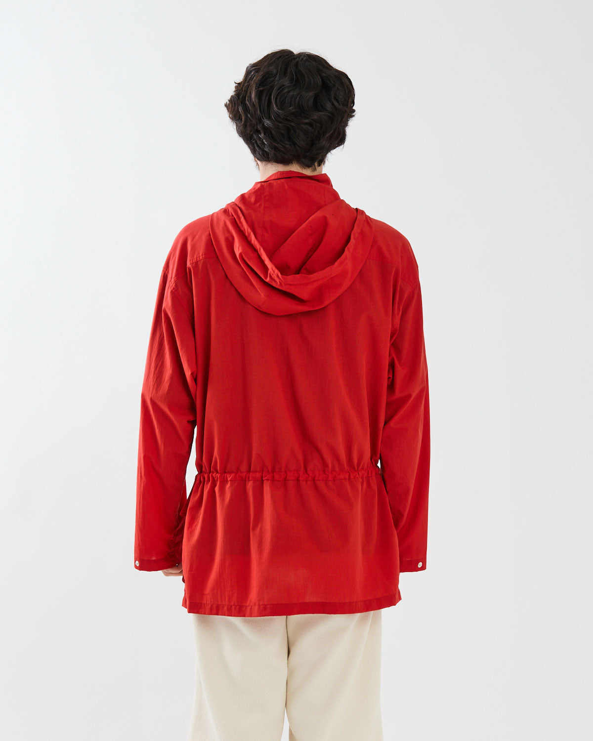 SUPER FINE COTTON LAWN HOODED BLOUSON