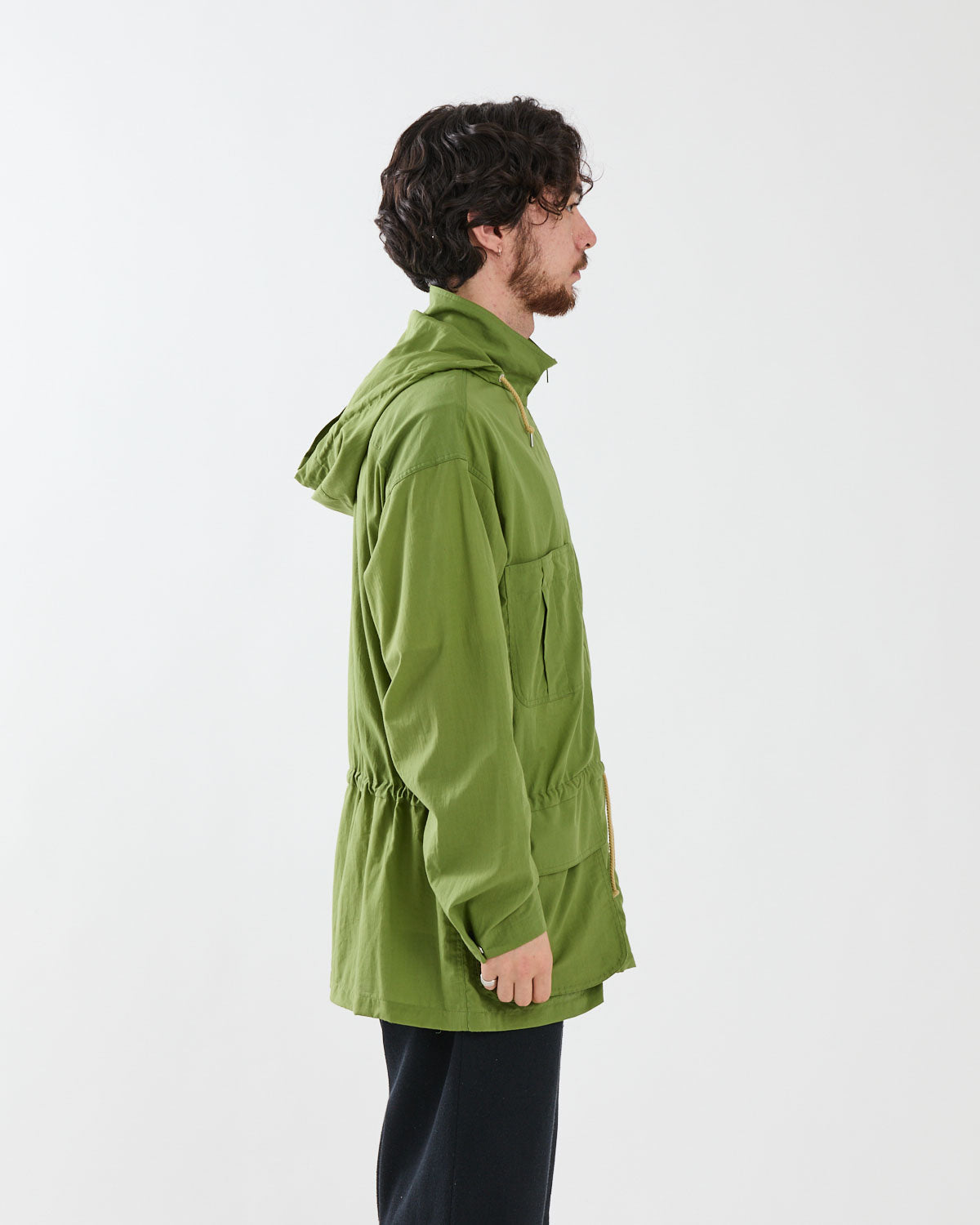 SUPER FINE COTTON LAWN HOODED BLOUSON