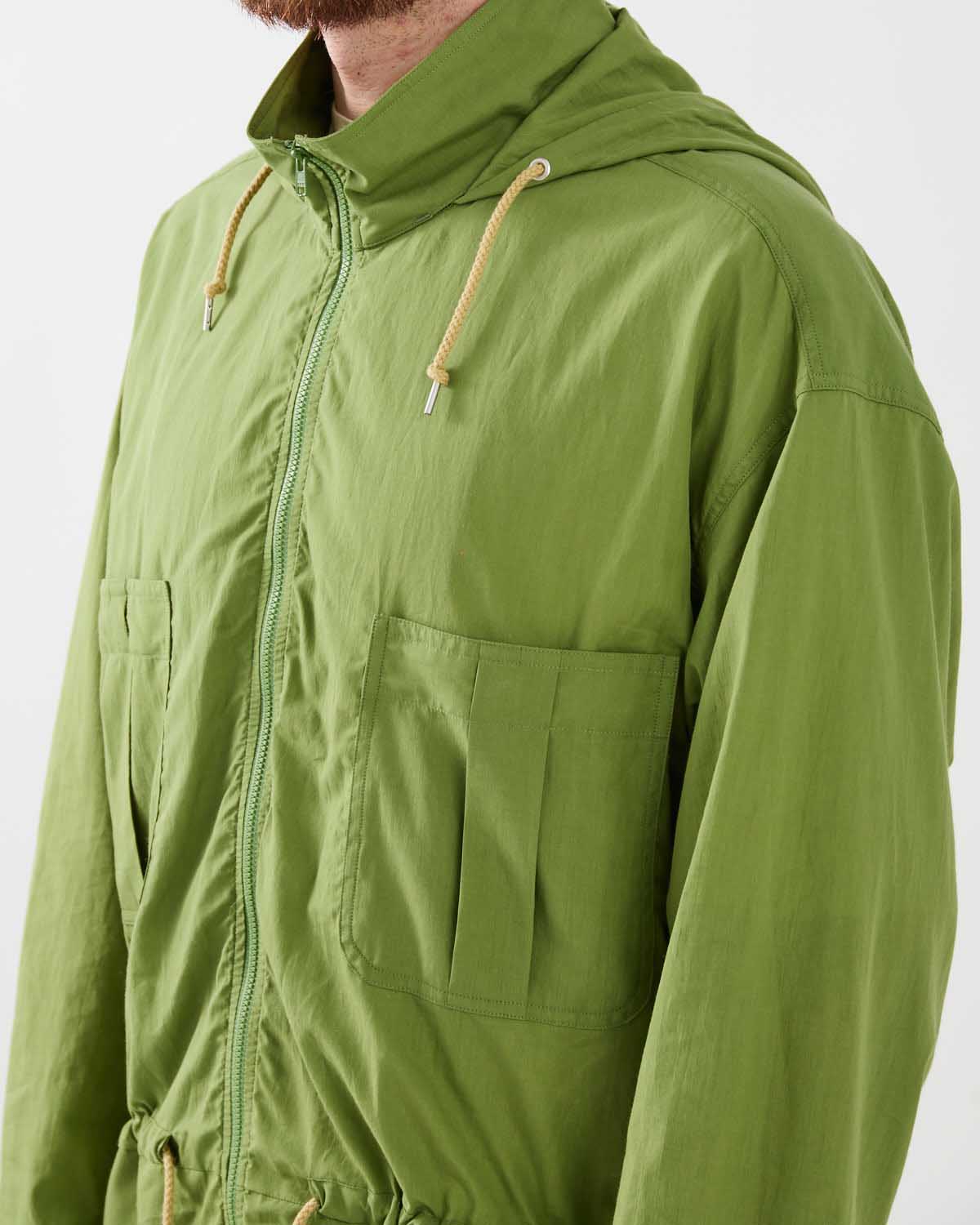 SUPER FINE COTTON LAWN HOODED BLOUSON