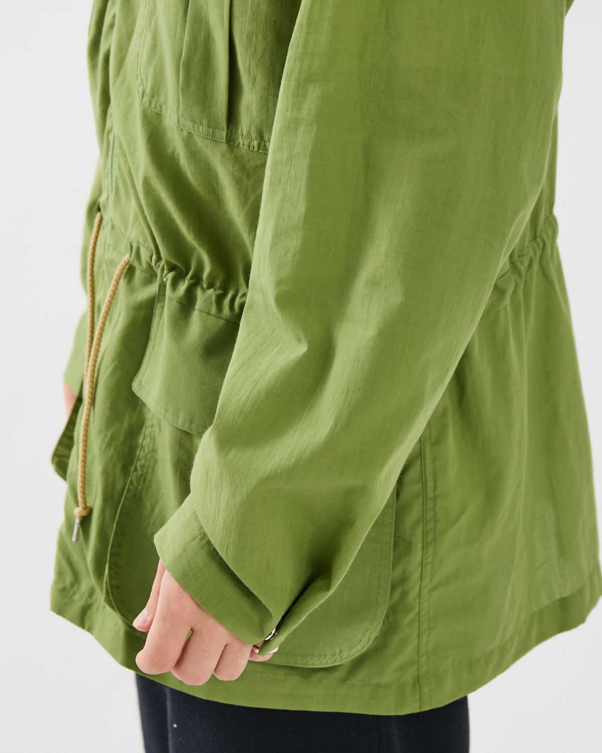 SUPER FINE COTTON LAWN HOODED BLOUSON