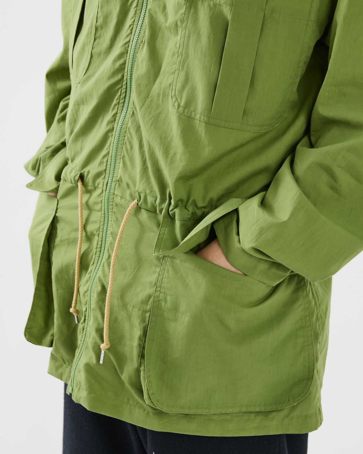 SUPER FINE COTTON LAWN HOODED BLOUSON