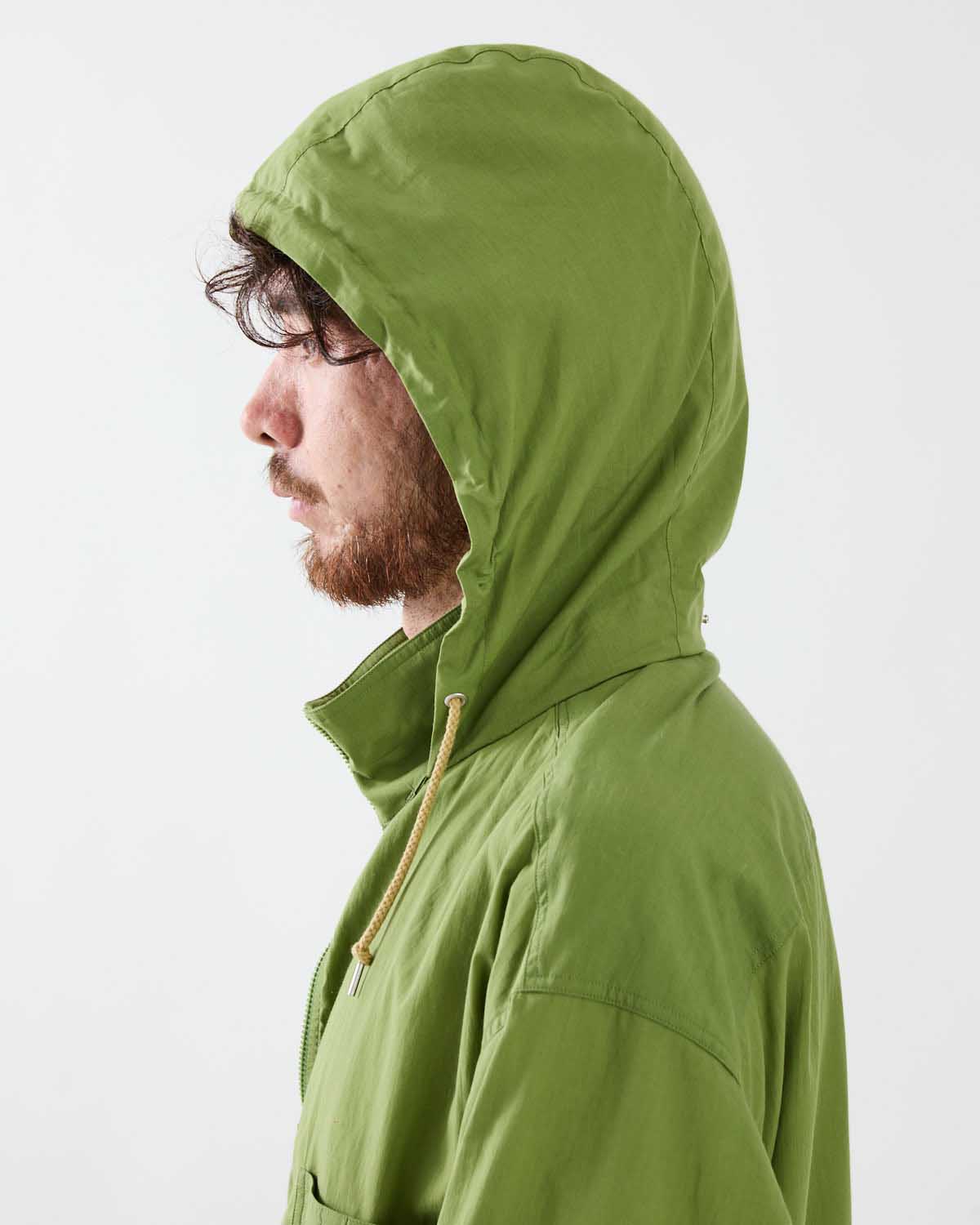 SUPER FINE COTTON LAWN HOODED BLOUSON