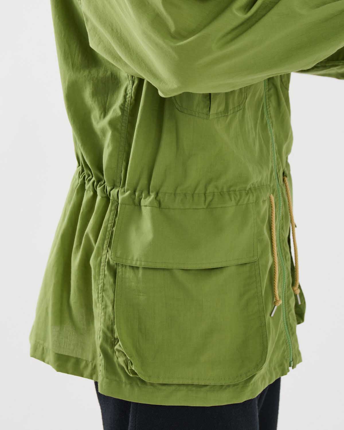 SUPER FINE COTTON LAWN HOODED BLOUSON