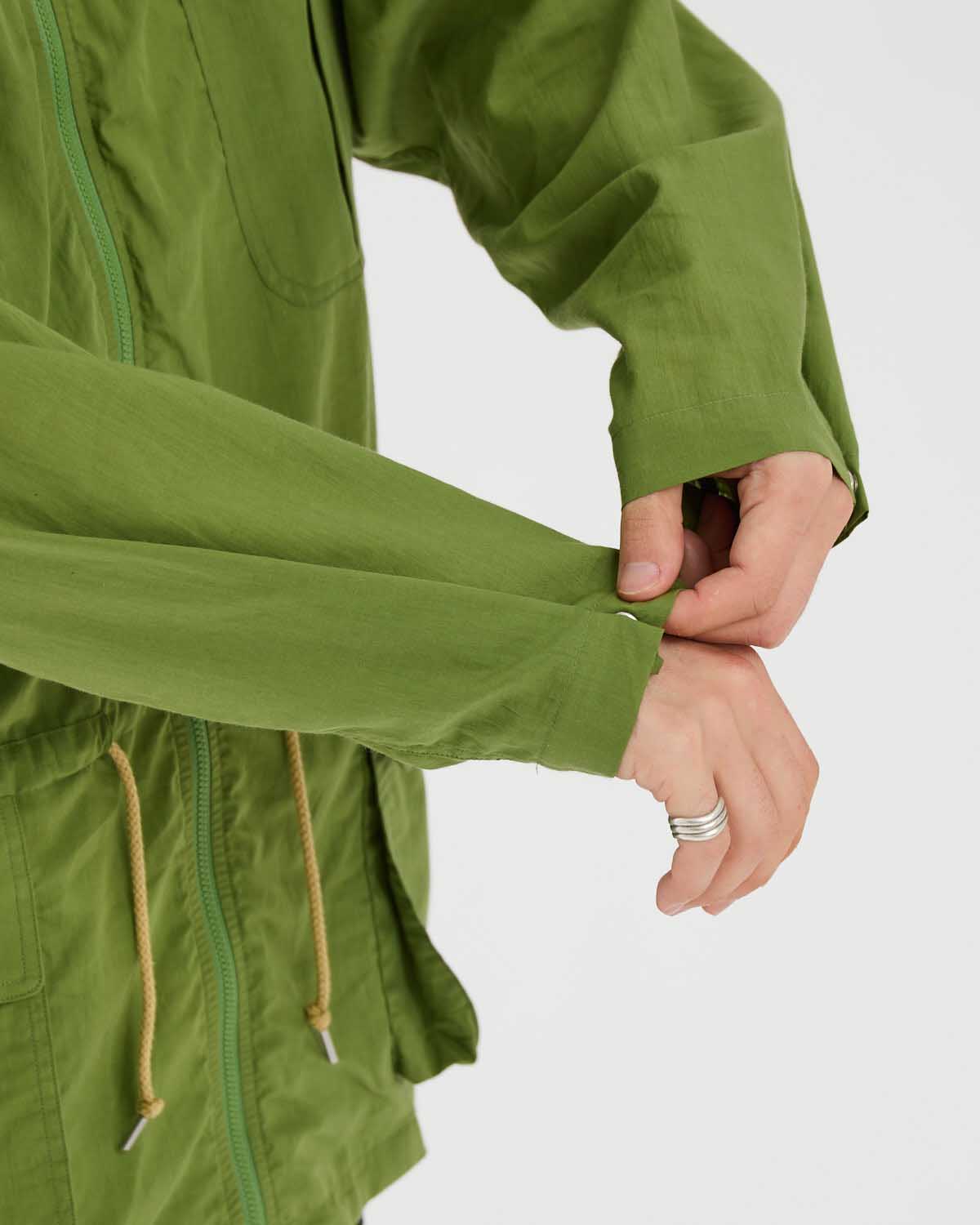 SUPER FINE COTTON LAWN HOODED BLOUSON