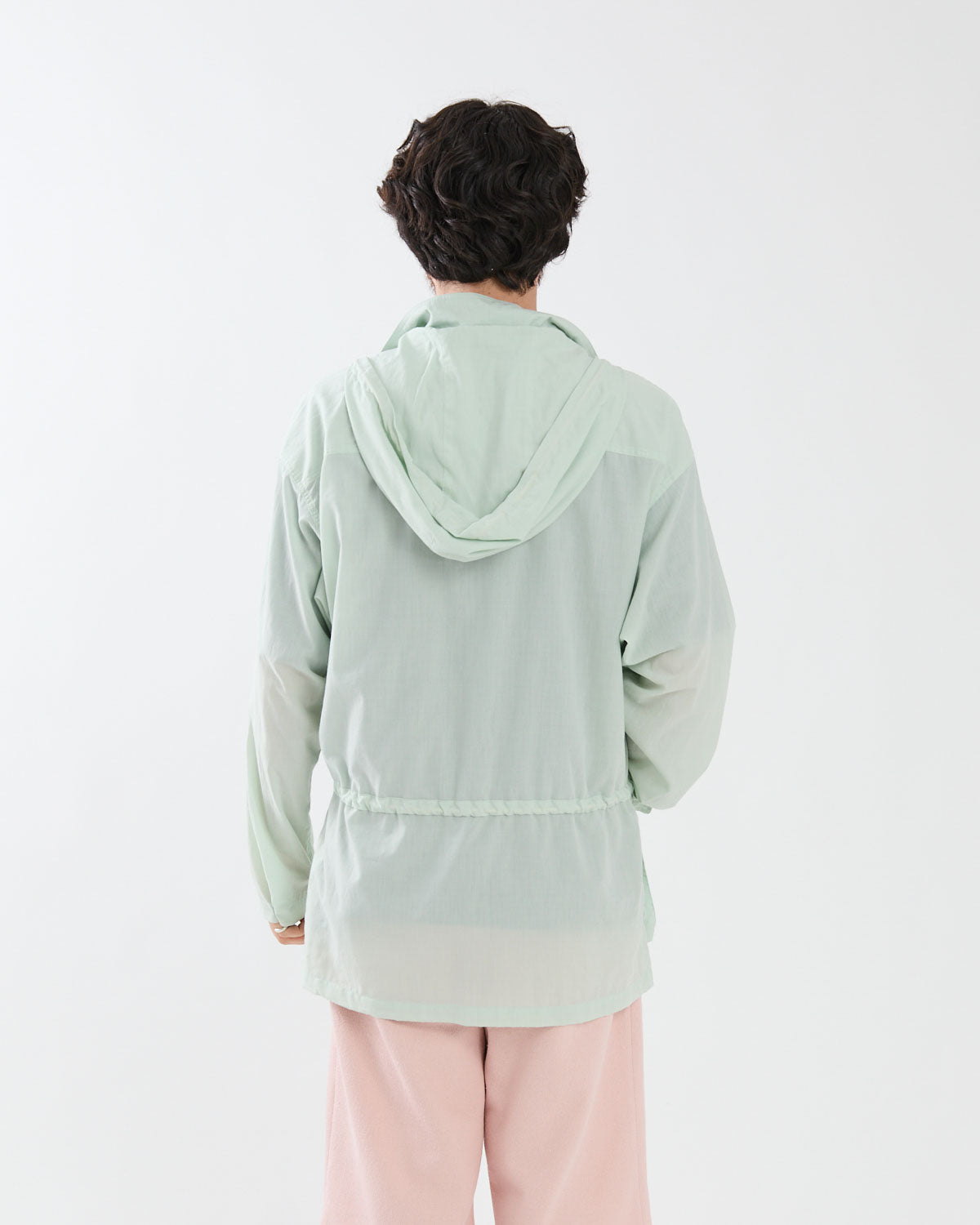 SUPER FINE COTTON LAWN HOODED BLOUSON