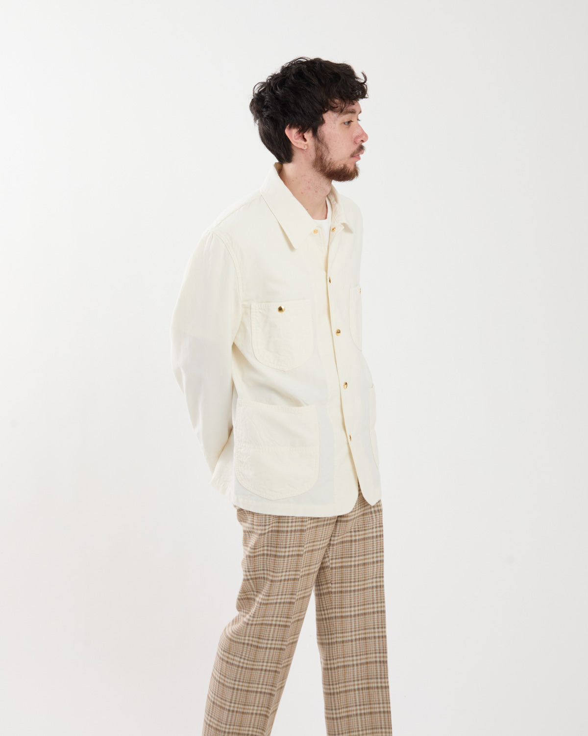 WOOL COTTON LINEN OX WORK JACKET