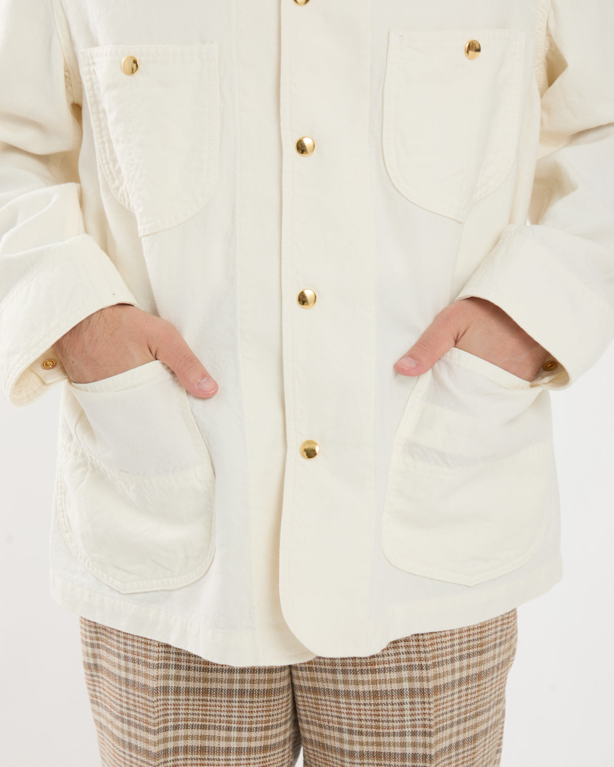 WOOL COTTON LINEN OX WORK JACKET