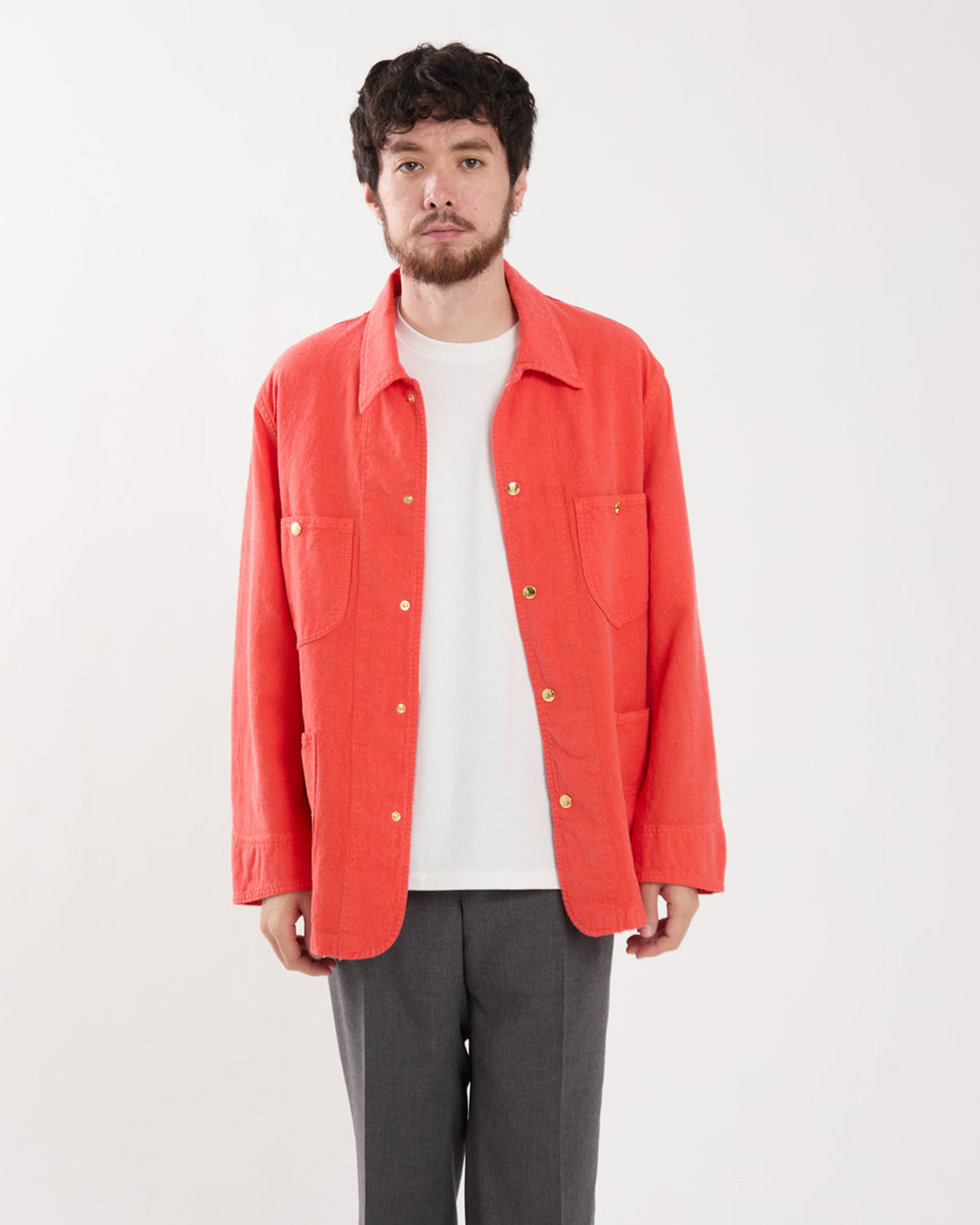 WOOL COTTON LINEN OX WORK JACKET