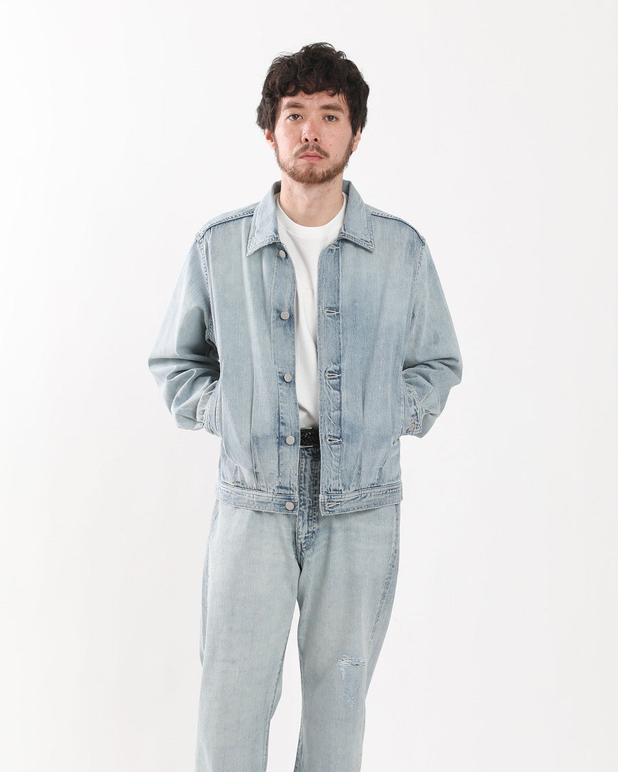 FADED SELVEDGE LIGHT DENIM BLOUSON – COVERCHORD