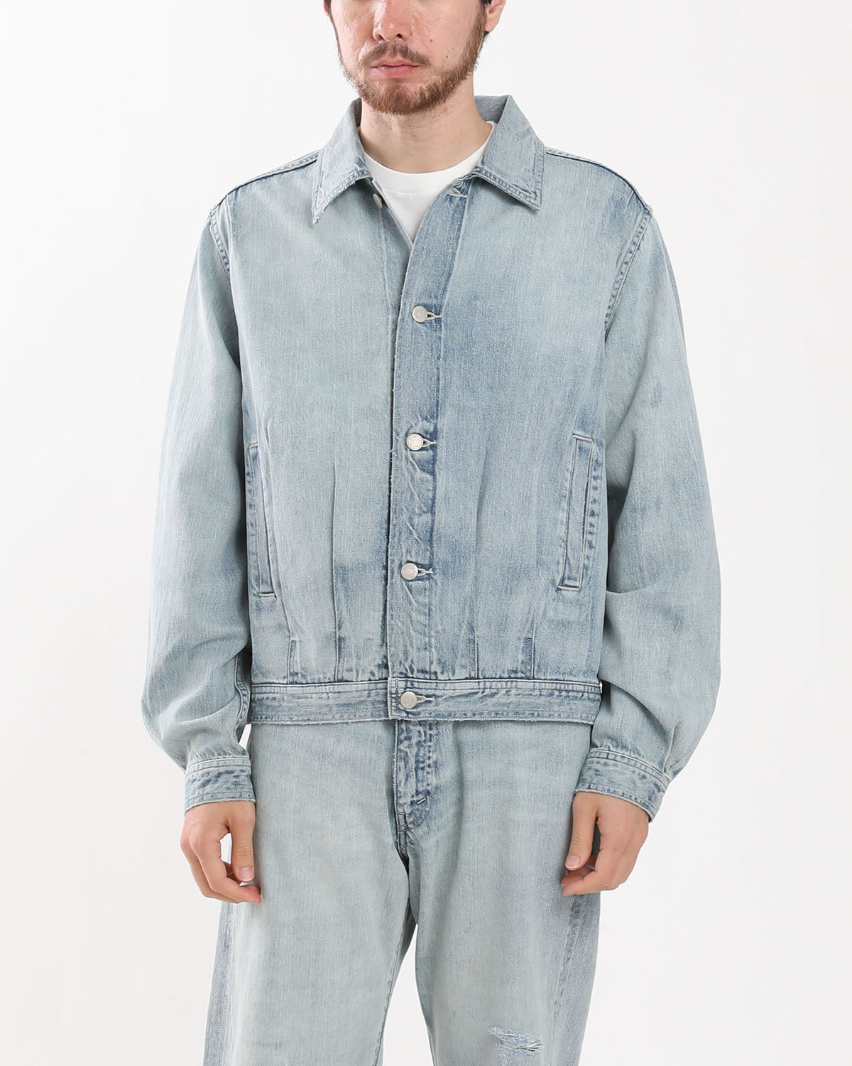 FADED SELVEDGE LIGHT DENIM BLOUSON