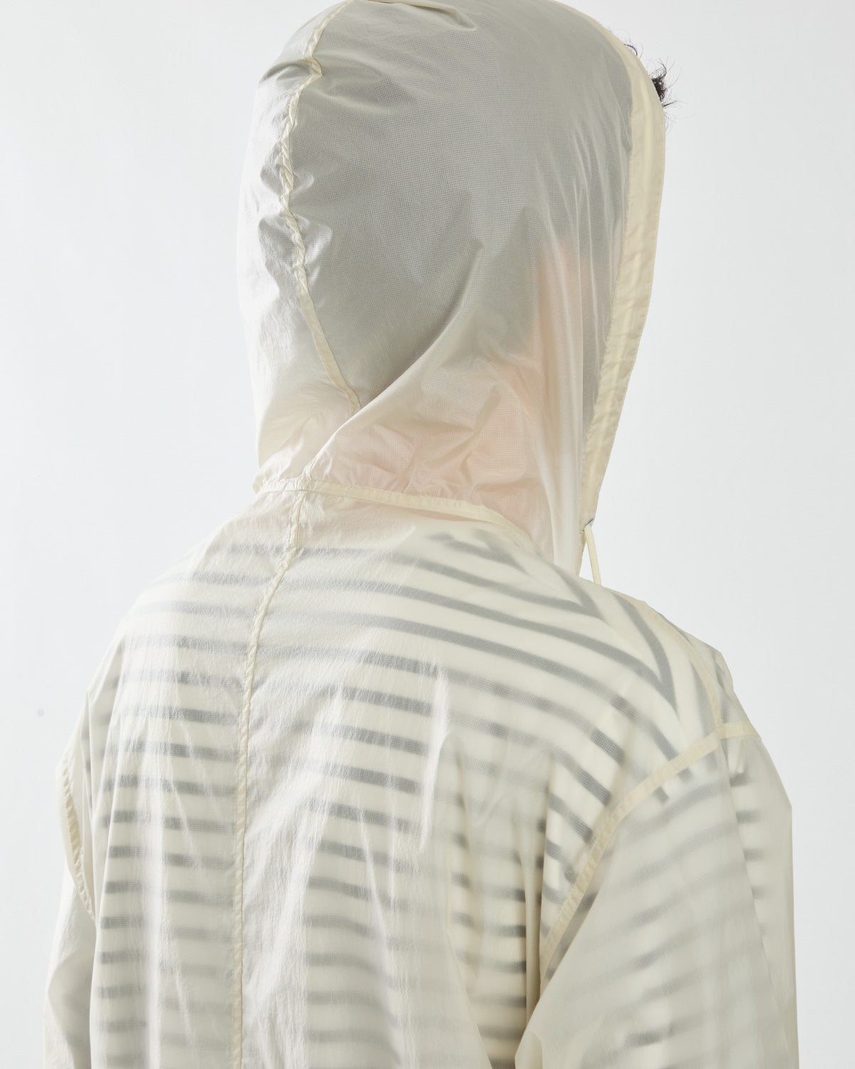 SHEER NYLON RIPSTOP HOODED BLOUSON