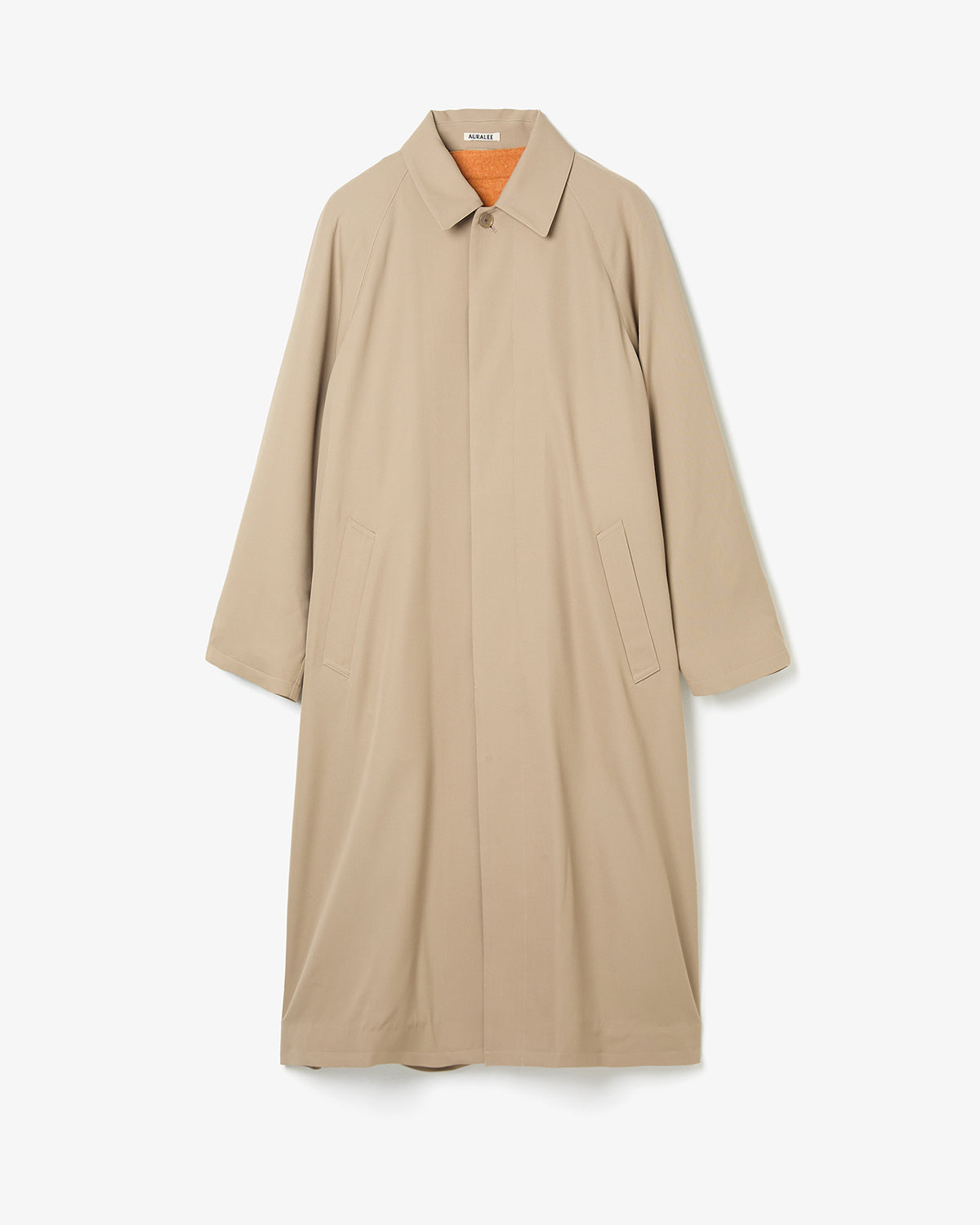 ULTRA FINE WOOL TWILL WOOL-LINED COAT