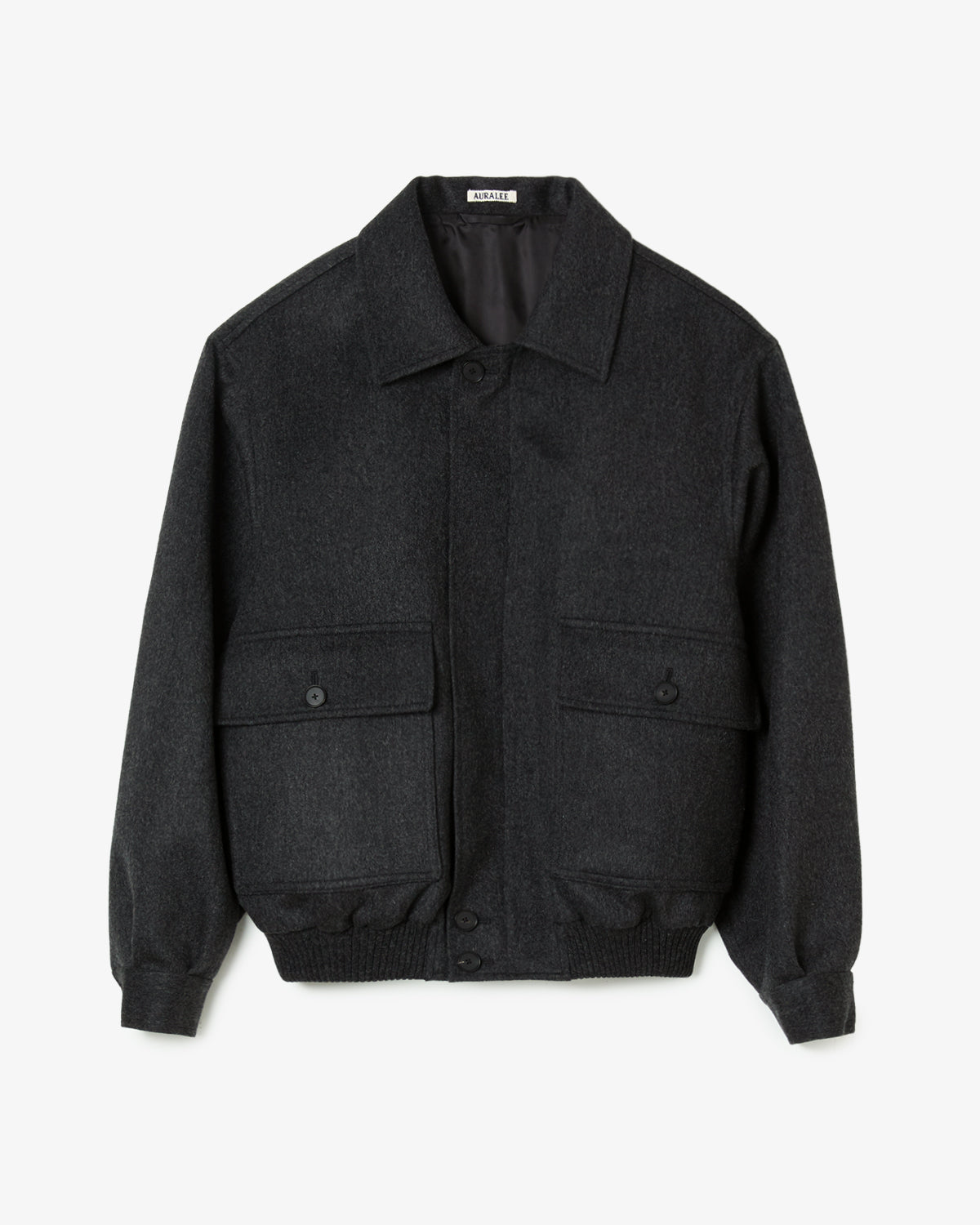 CASHMERE MOLESKIN ZIP BLOUSON