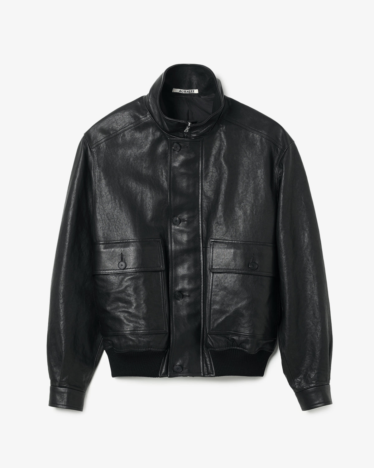 TEXTURED LAMB LEATHER BLOUSON