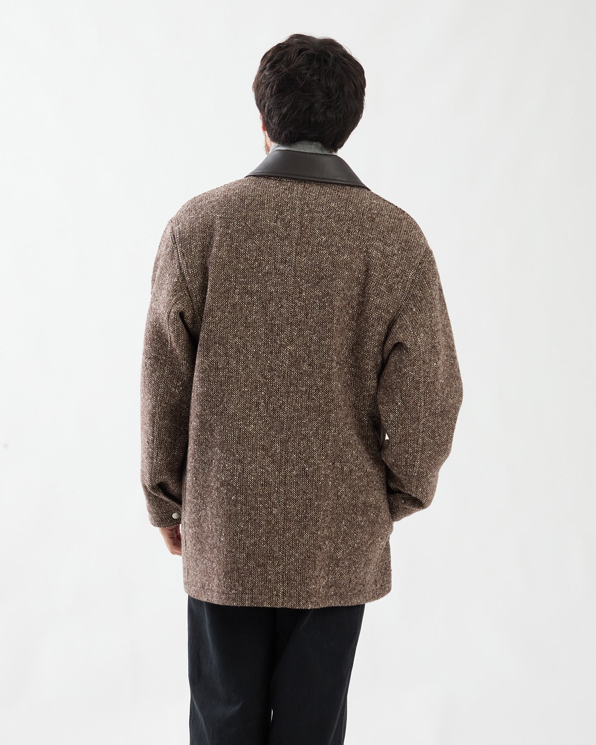 HOMESPUN TWEED ZIP BLOUSON