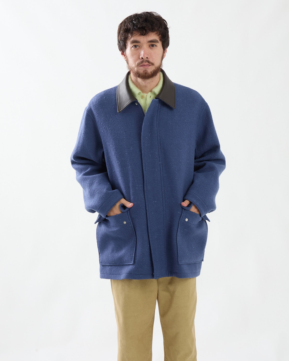 HOMESPUN TWEED ZIP BLOUSON