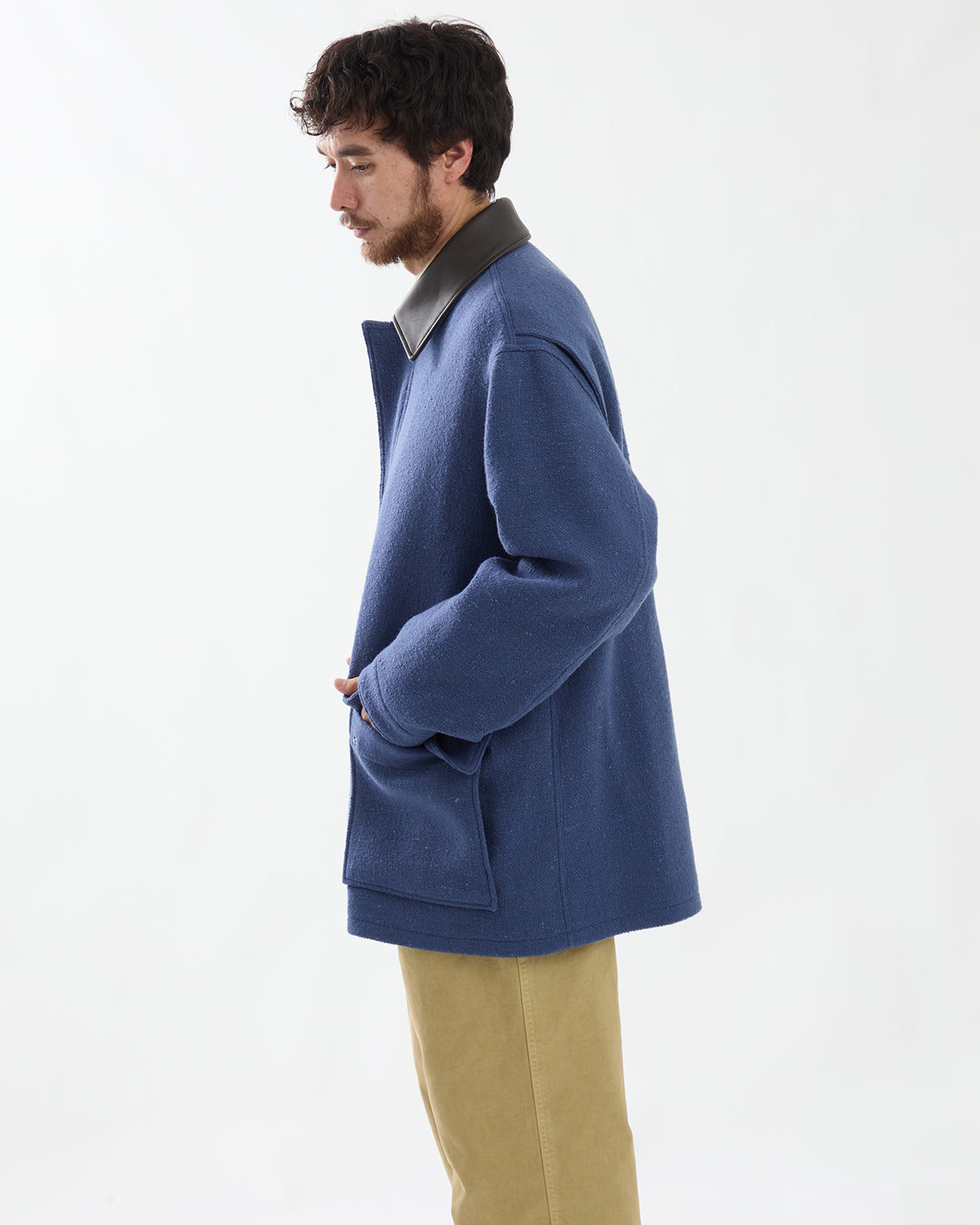 HOMESPUN TWEED ZIP BLOUSON