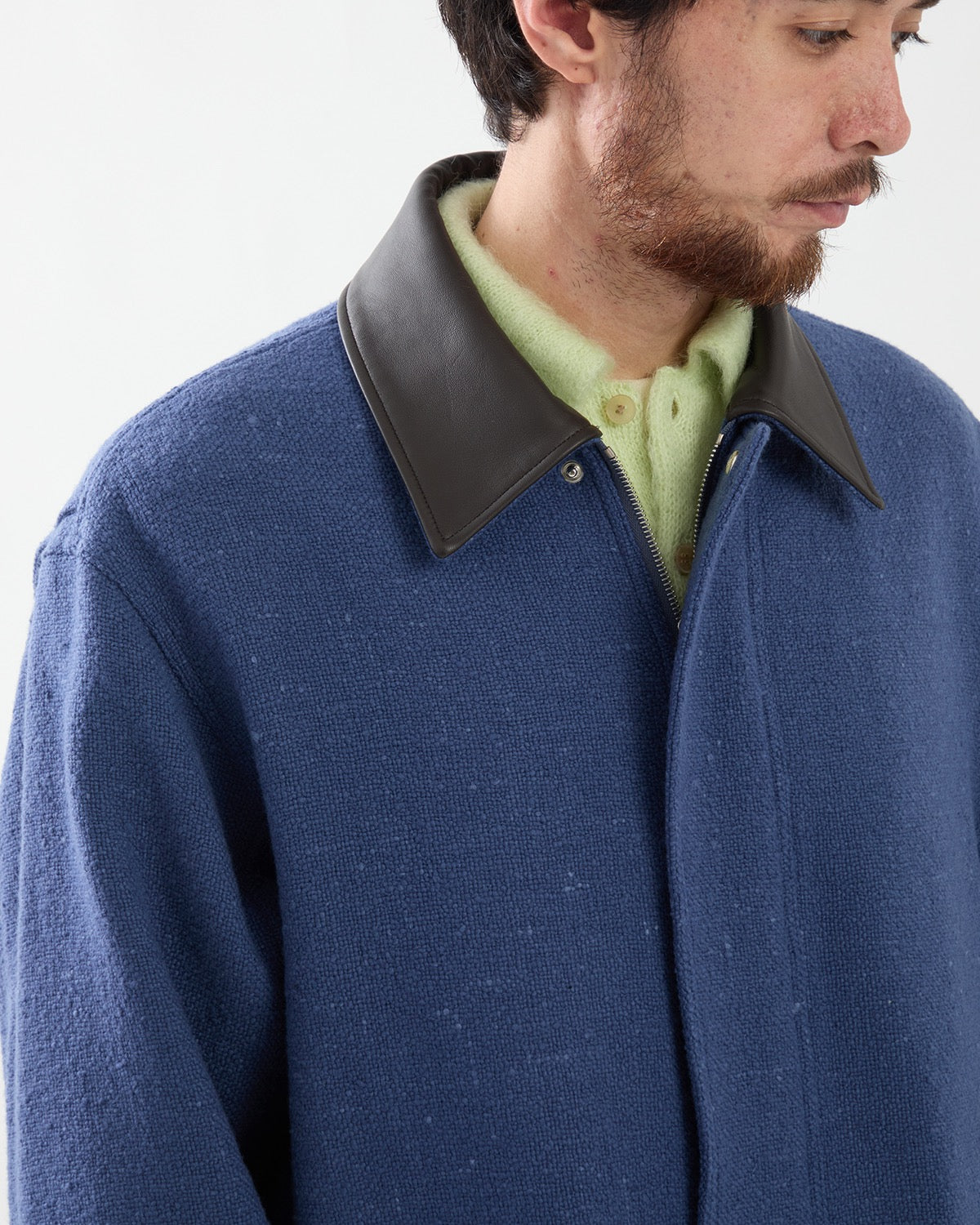 HOMESPUN TWEED ZIP BLOUSON