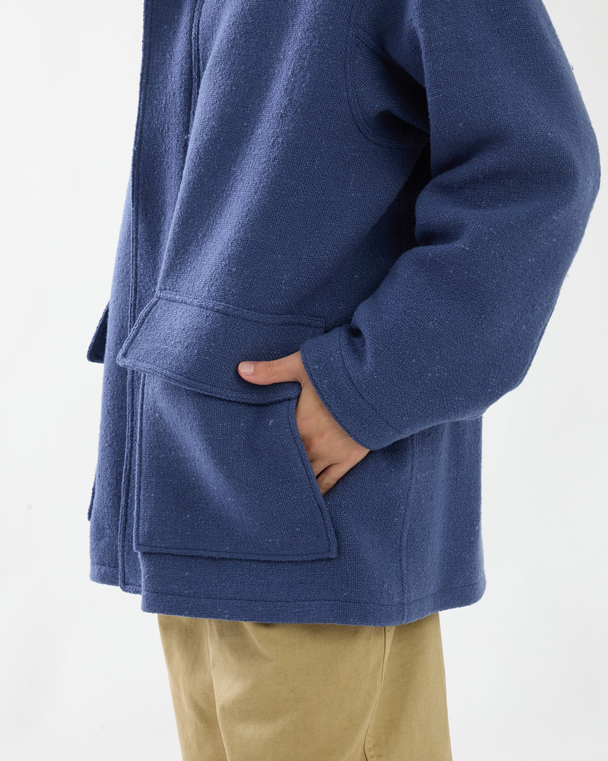 HOMESPUN TWEED ZIP BLOUSON