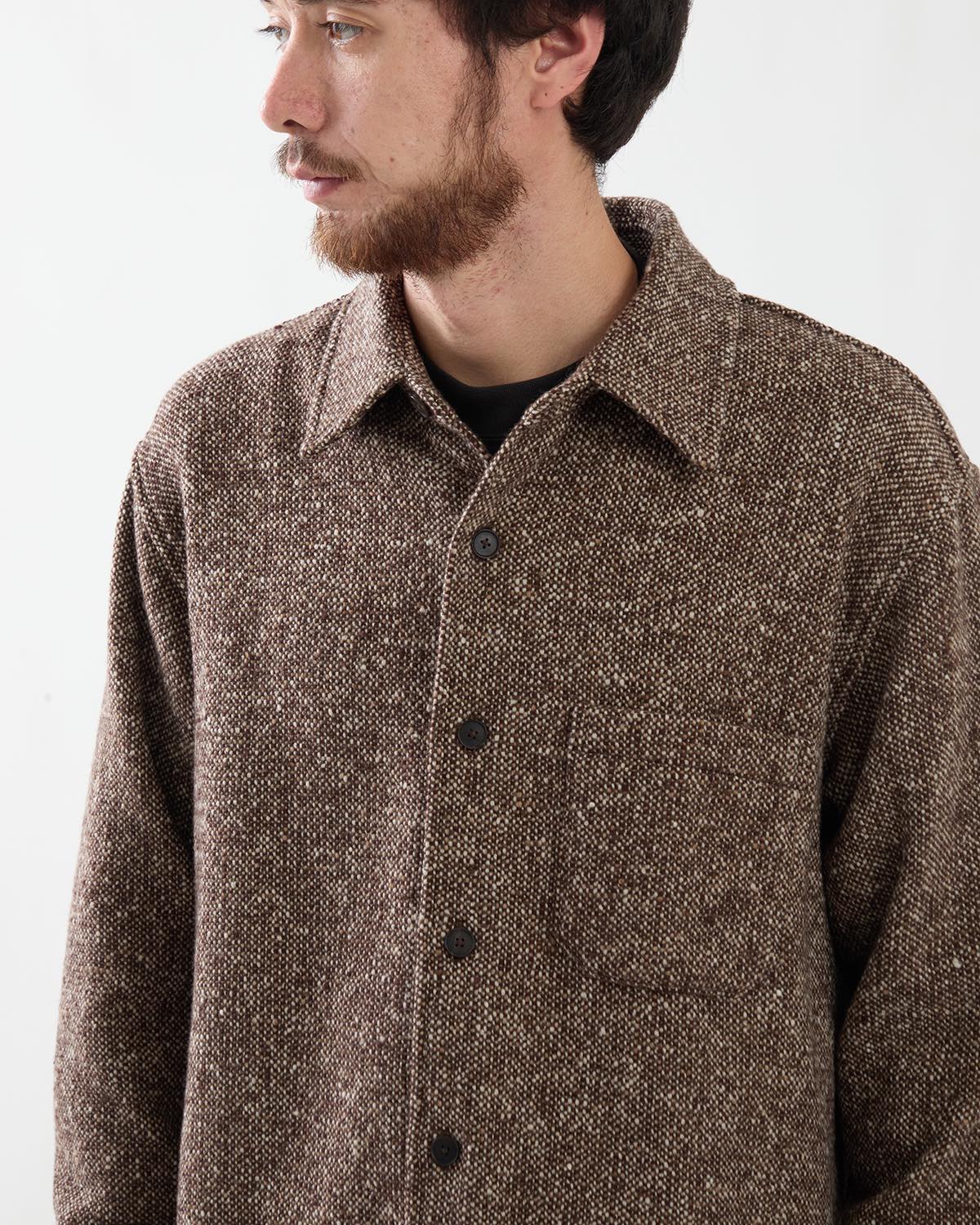 HOMESPUN TWEED SHIRT BLOUSON