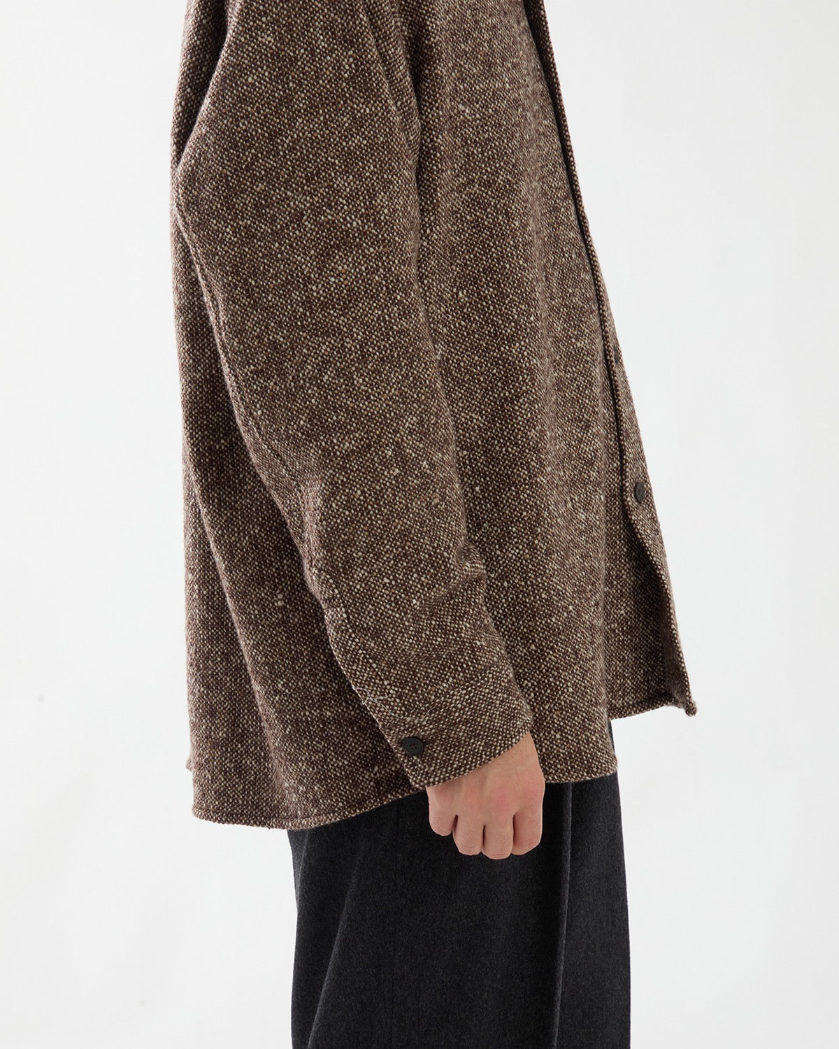 HOMESPUN TWEED SHIRT BLOUSON