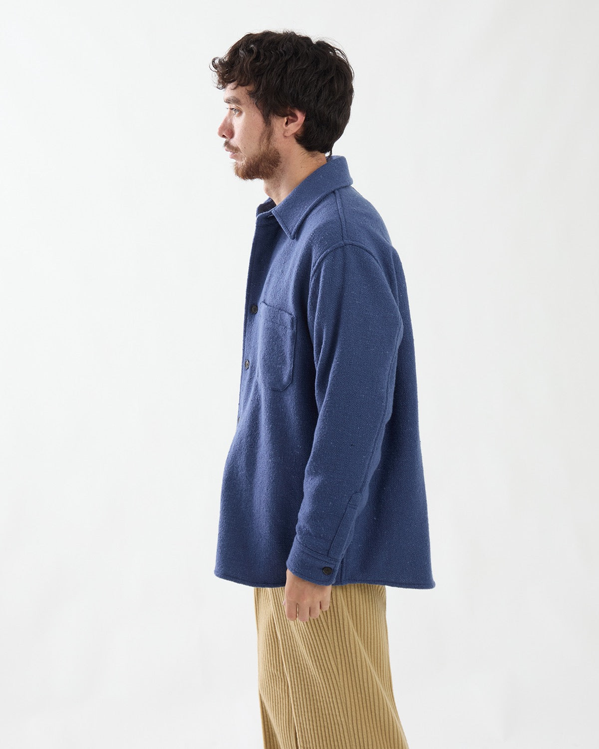 HOMESPUN TWEED SHIRT BLOUSON