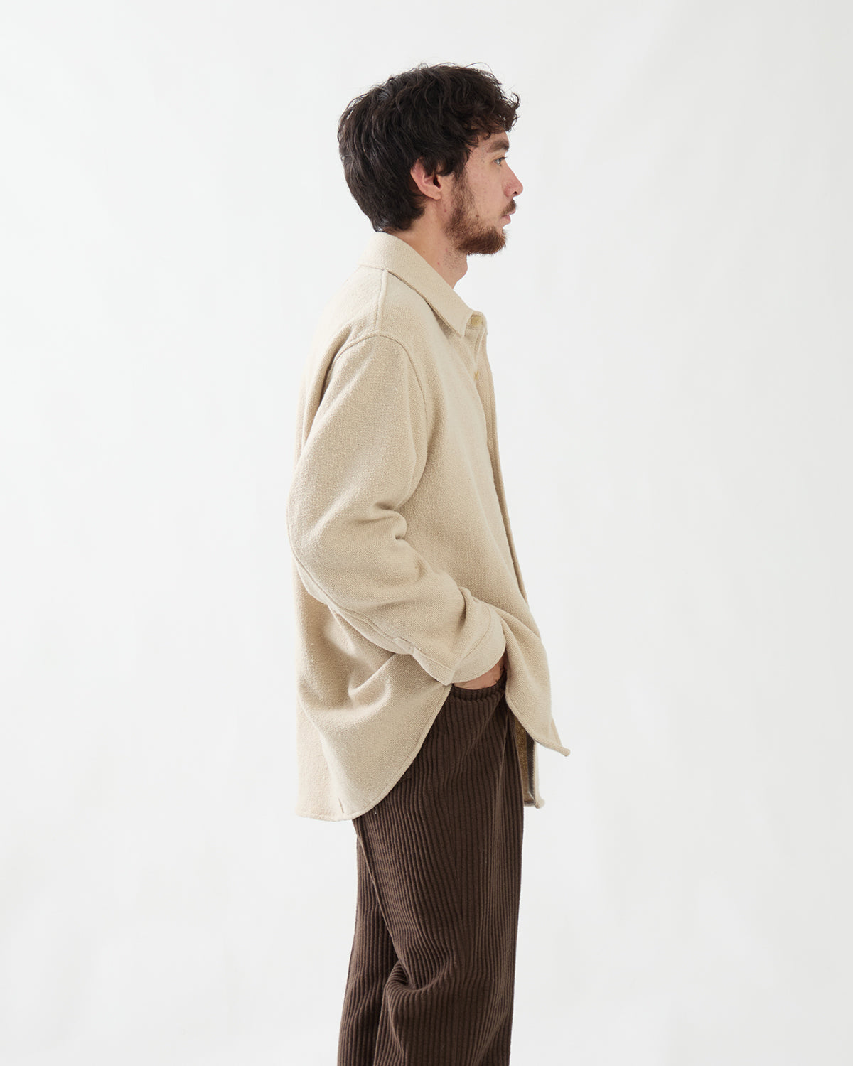 HOMESPUN TWEED SHIRT BLOUSON