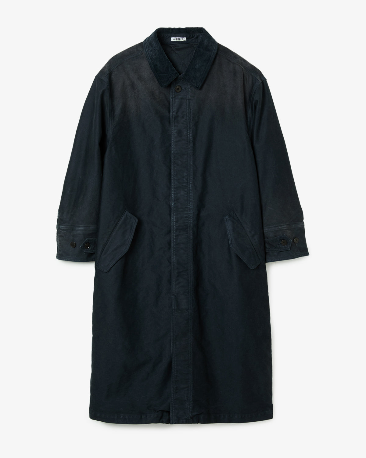 GARMENT-DYED ORGANIC COTTON HEAVY MOLESKIN COAT