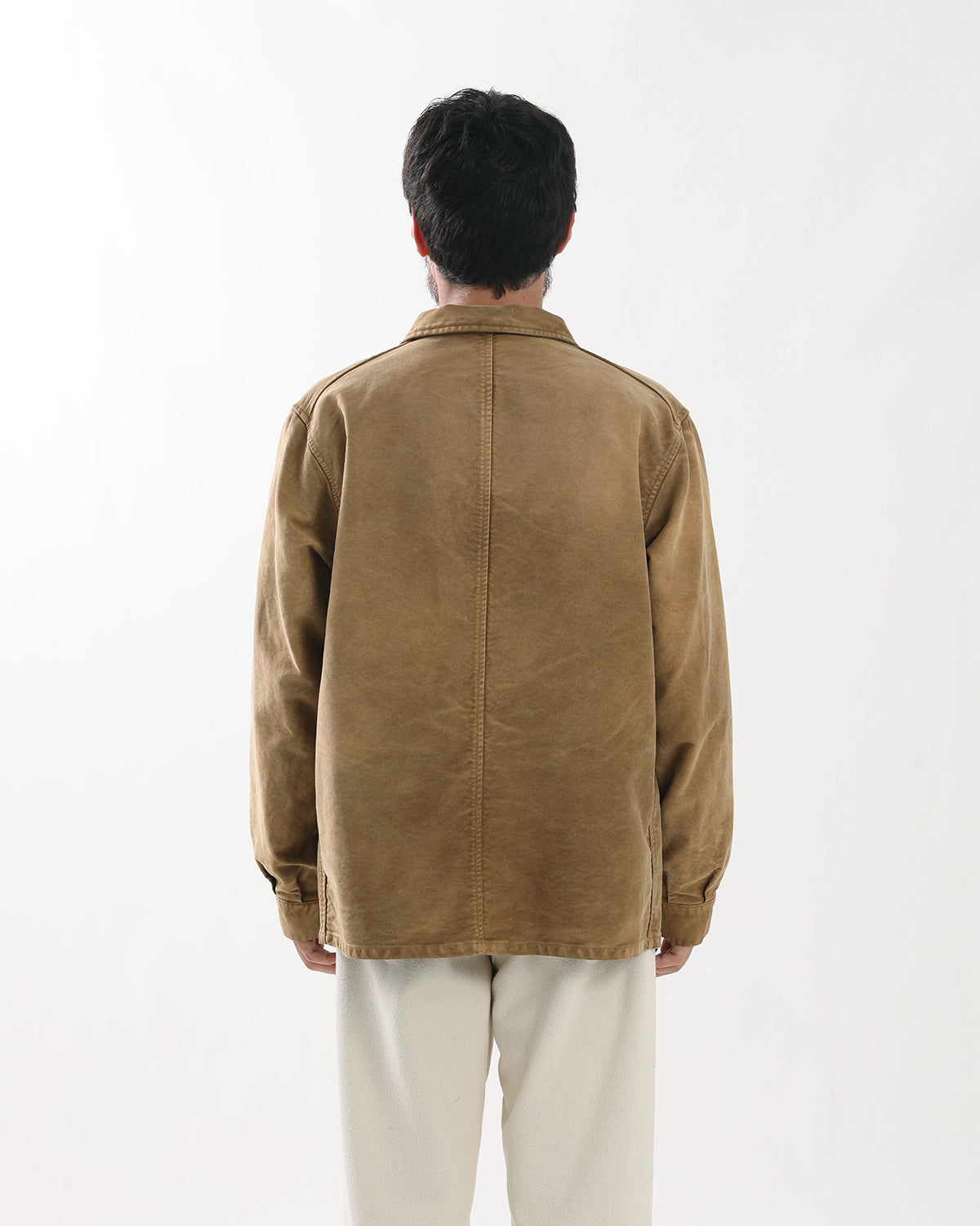 GARMENT-DYED ORGANIC COTTON HEAVY MOLESKIN COVERALL