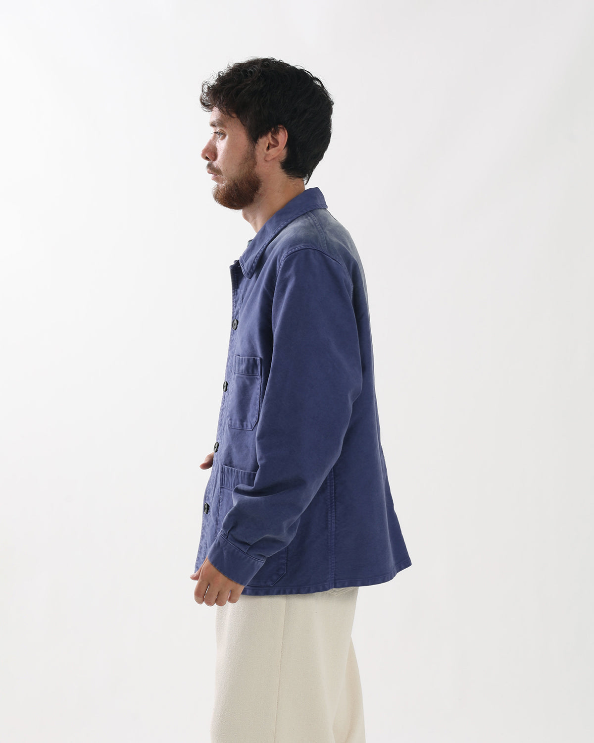 GARMENT-DYED ORGANIC COTTON HEAVY MOLESKIN COVERALL