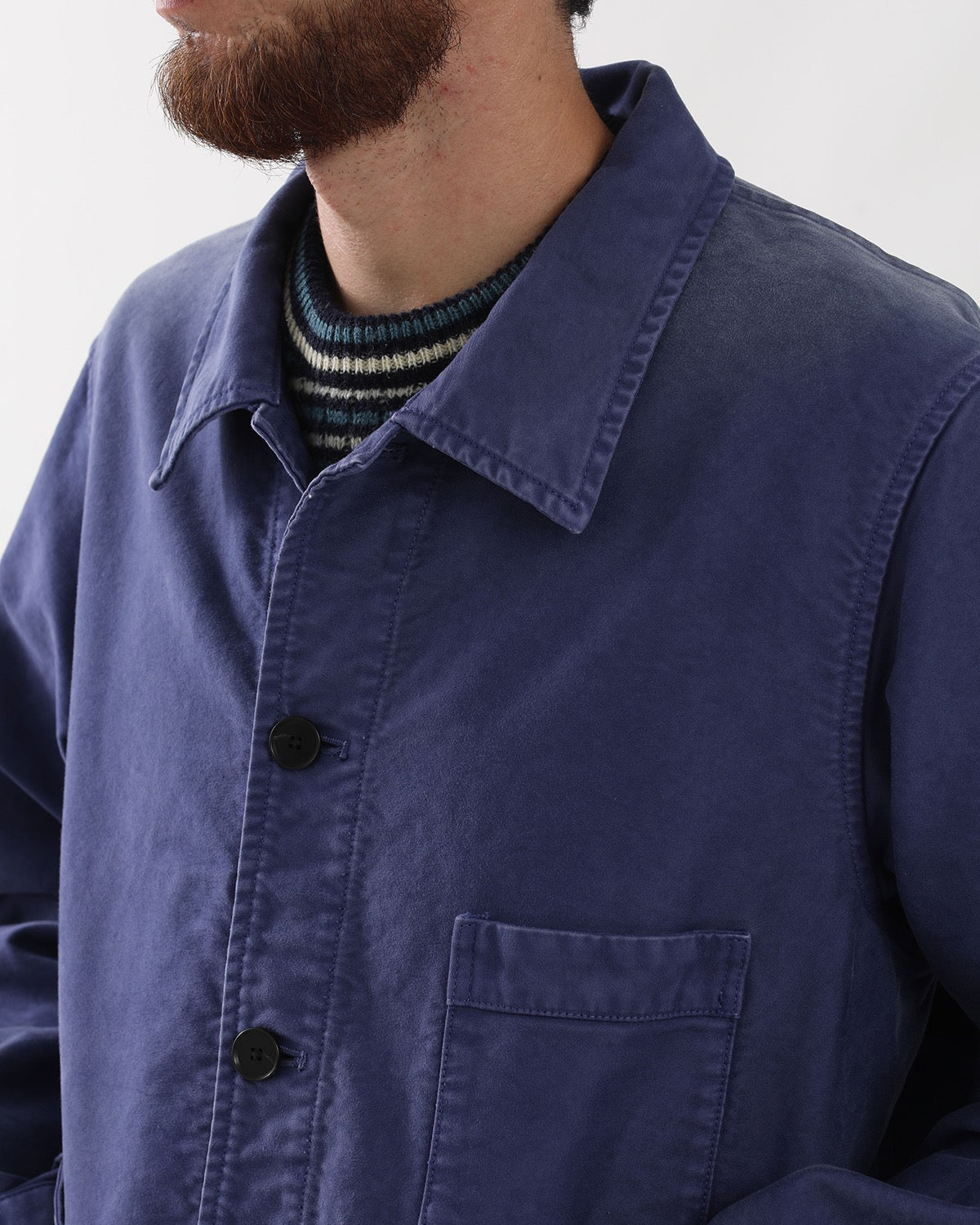 GARMENT-DYED ORGANIC COTTON HEAVY MOLESKIN COVERALL