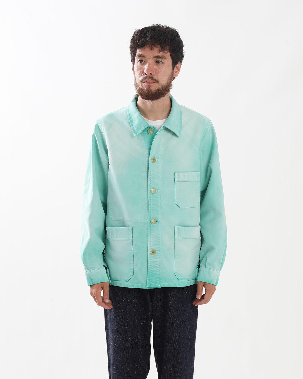 GARMENT-DYED ORGANIC COTTON HEAVY MOLESKIN COVERALL