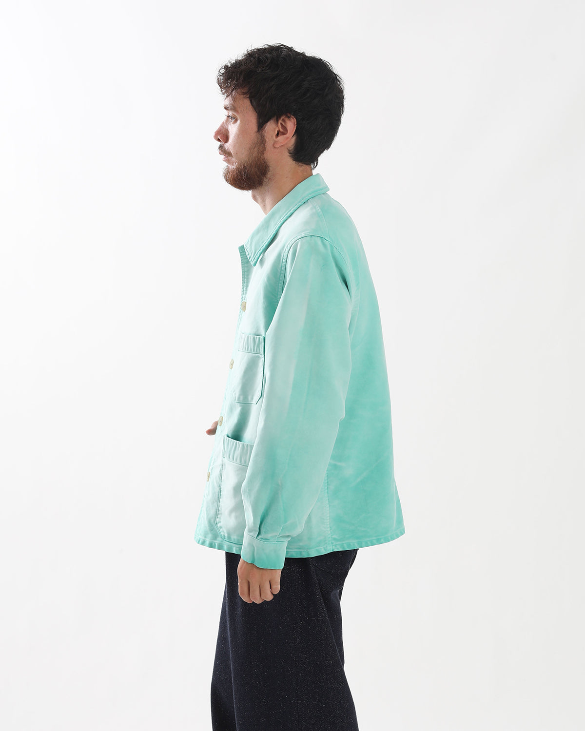 GARMENT-DYED ORGANIC COTTON HEAVY MOLESKIN COVERALL