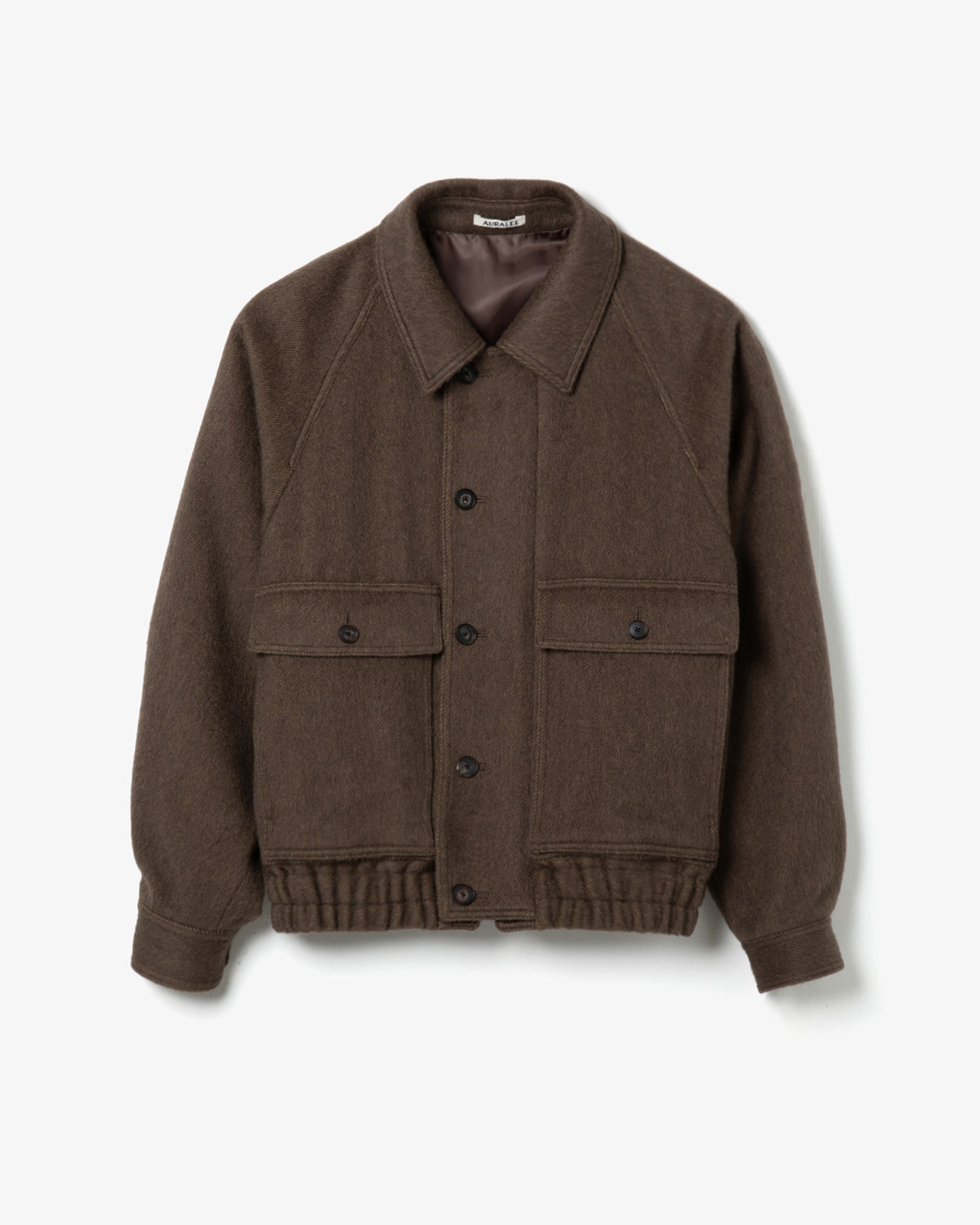 HAIRY WOOL MOHAIR CHAMBRAY BLOUSON