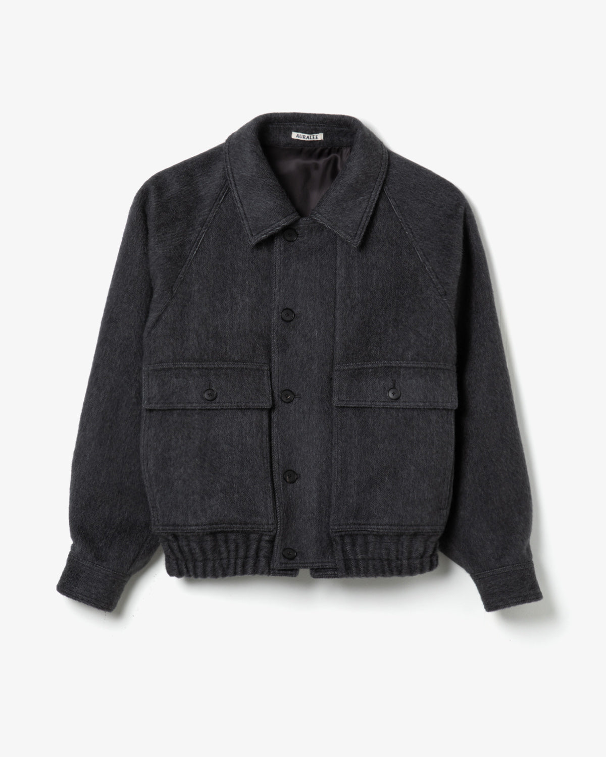 HAIRY WOOL MOHAIR CHAMBRAY BLOUSON